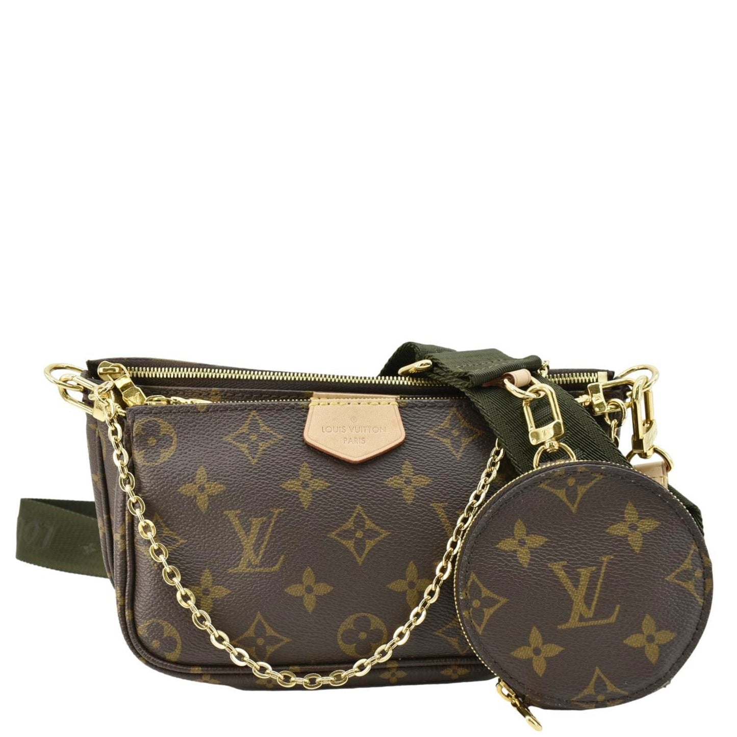 LOUIS VUITTON Multi Pochette Accessoires Monogram Canvas Crossbody Bag Brown