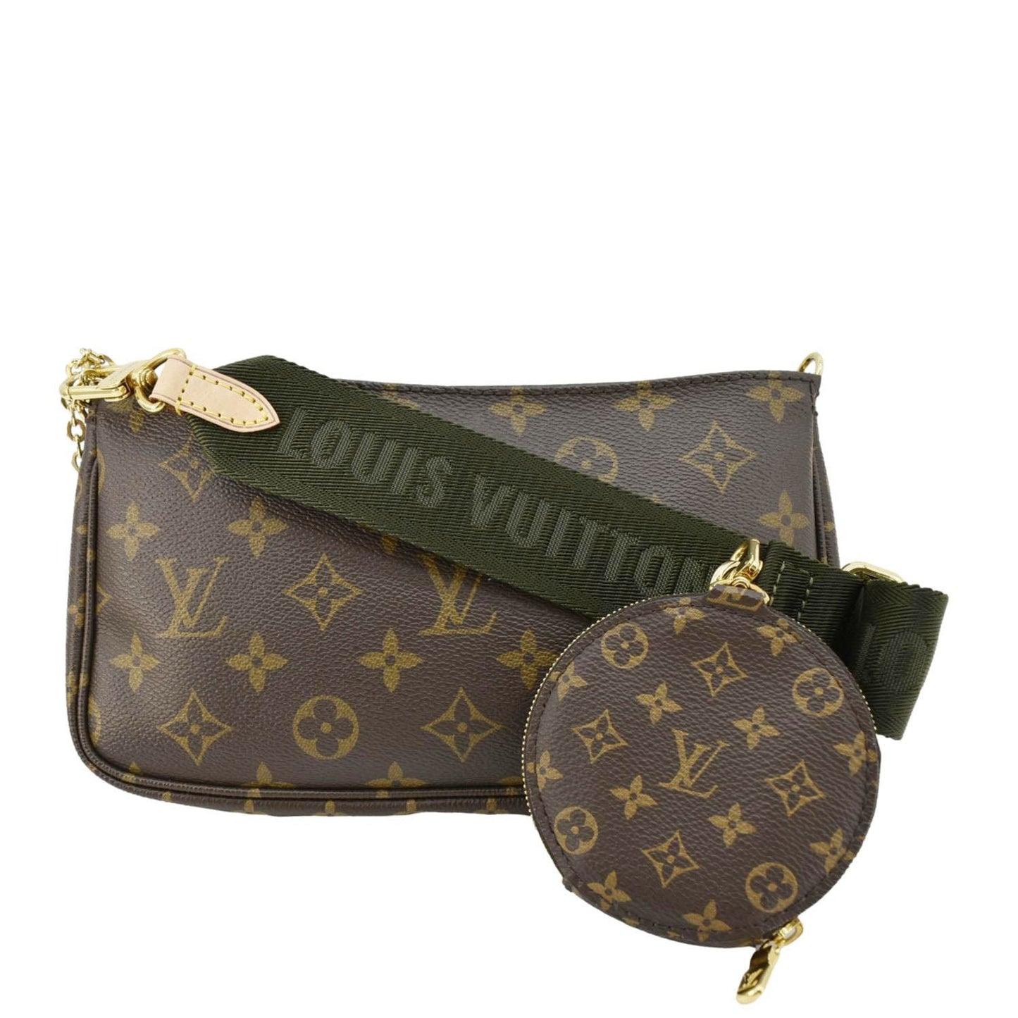 LOUIS VUITTON Multi Pochette Accessoires Monogram Canvas Crossbody Bag Brown