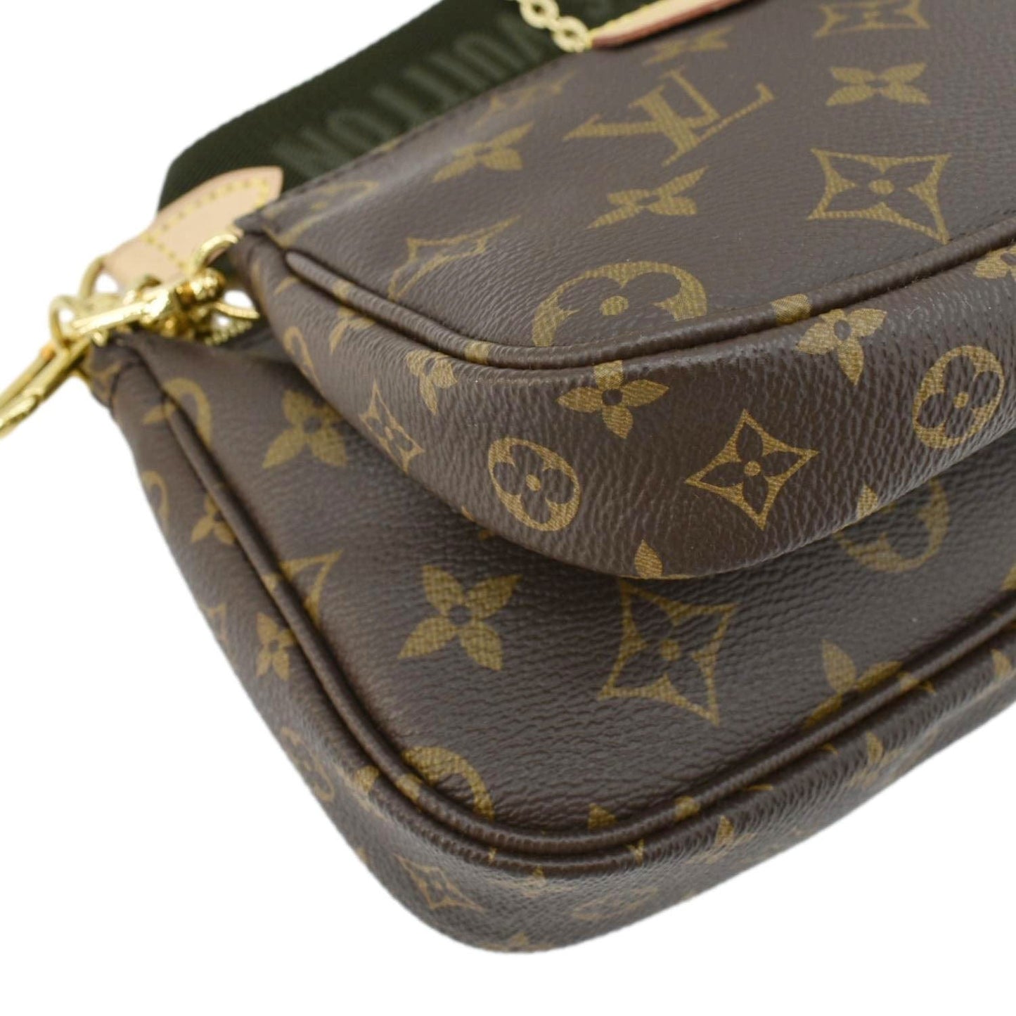 LOUIS VUITTON Multi Pochette Accessoires Monogram Canvas Crossbody Bag Brown