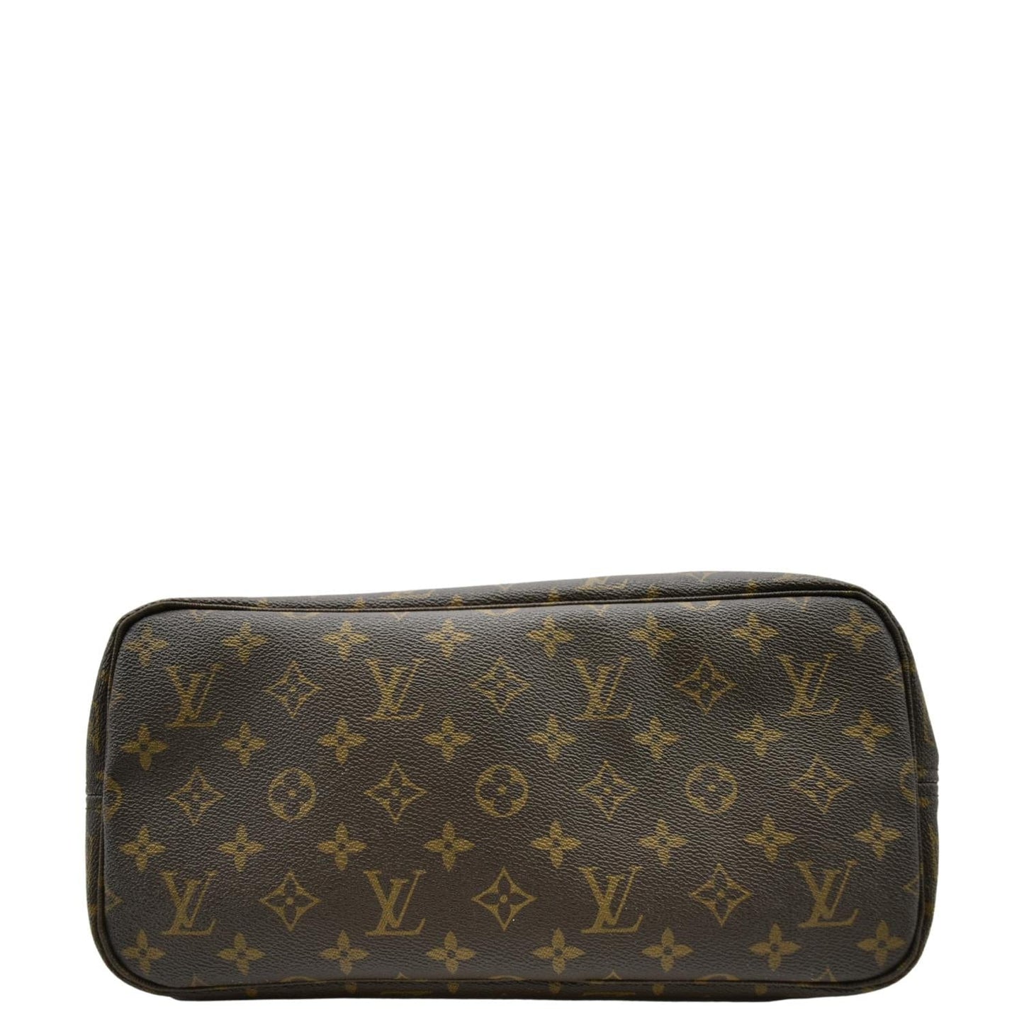 LOUIS VUITTON Neverfull MM Monogram Canvas Tote Bag Brown
