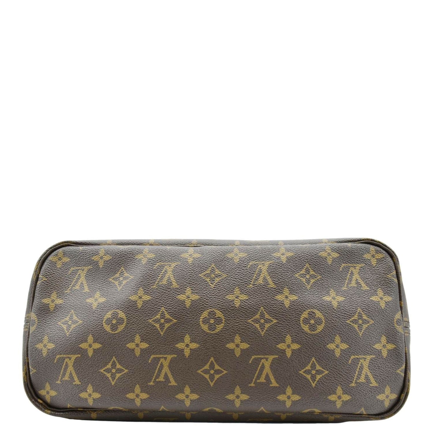 LOUIS VUITTON Neverfull MM Monogram Canvas Tote Bag Brown