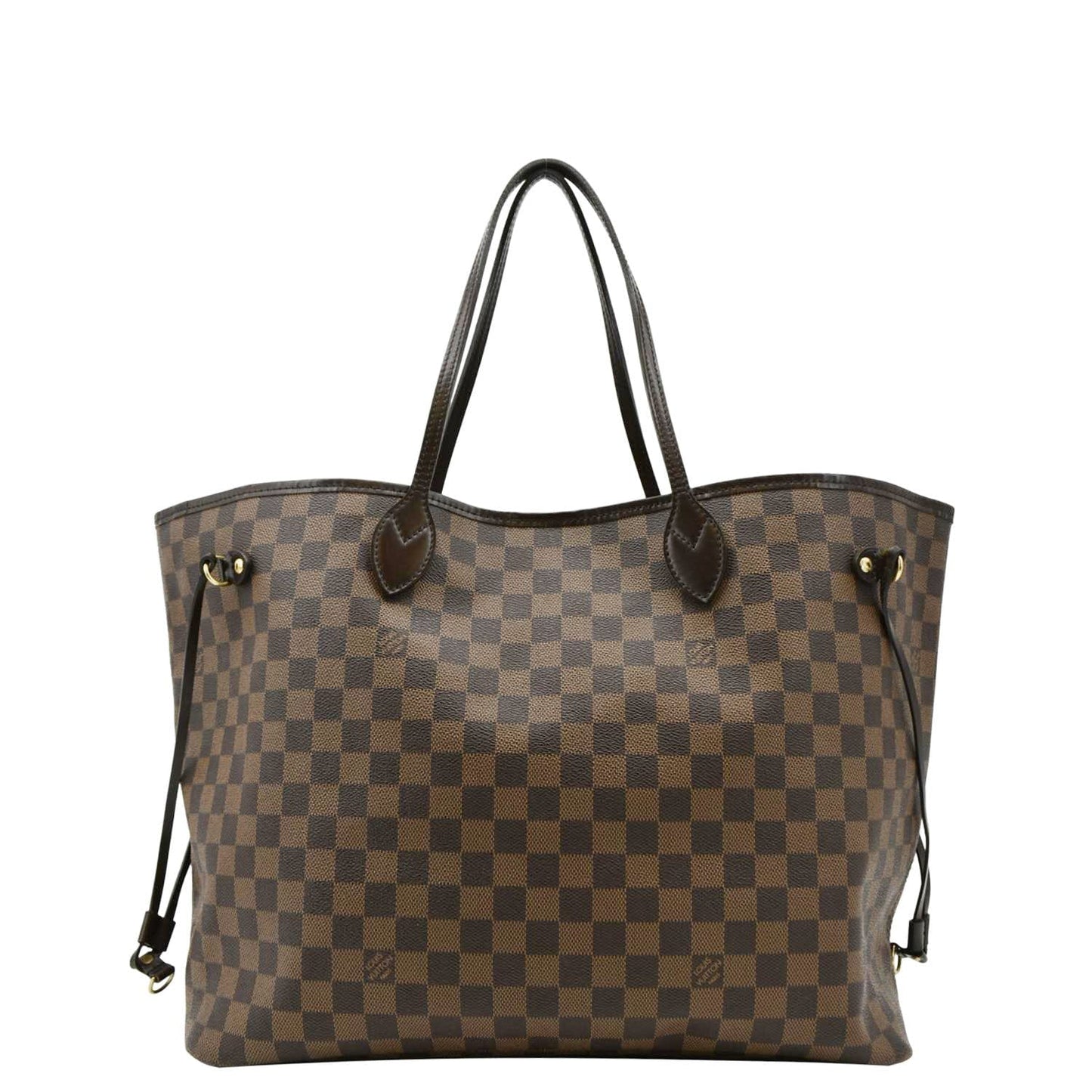 LOUIS VUITTON Neverfull GM Damier Ebene Tote Shoulder Bag Brown