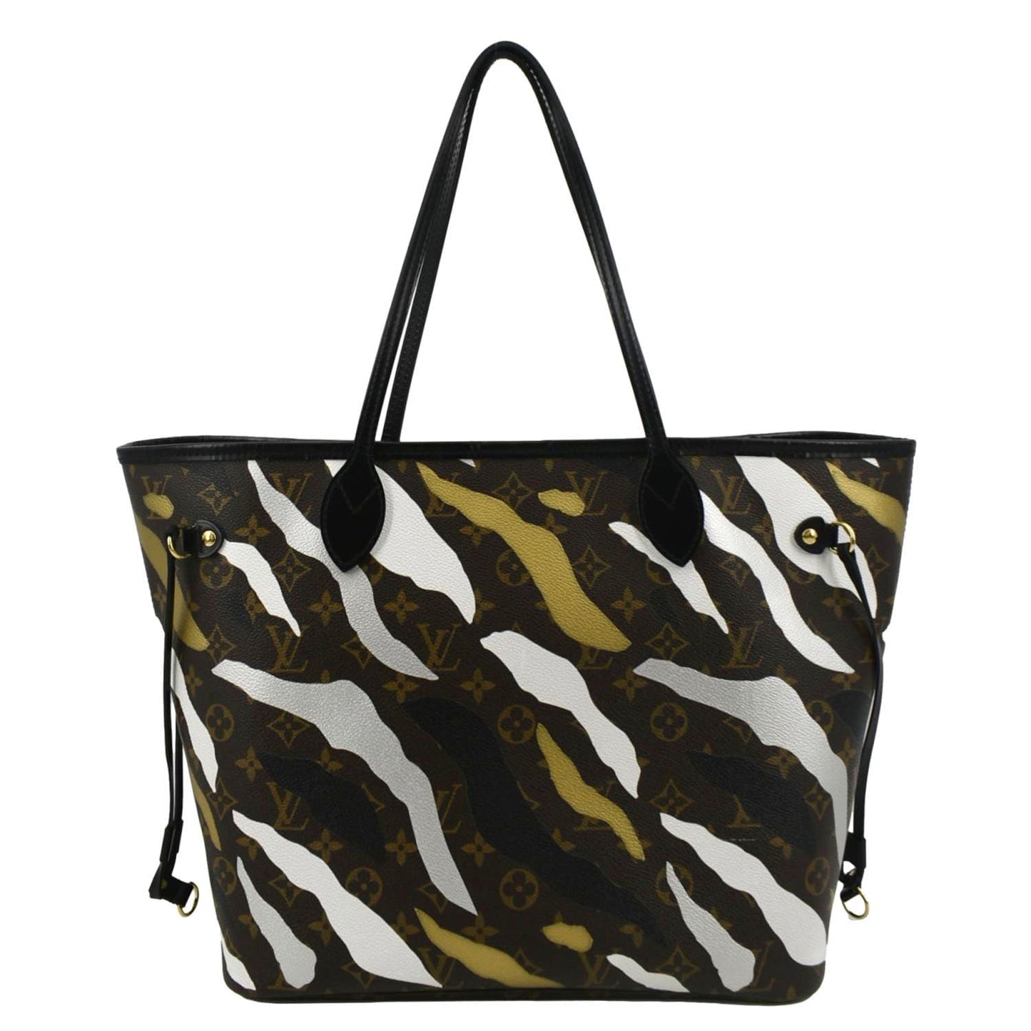 LOUIS VUITTON X LOL Neverfull MM Monogram Canvas Tote Bag Brown