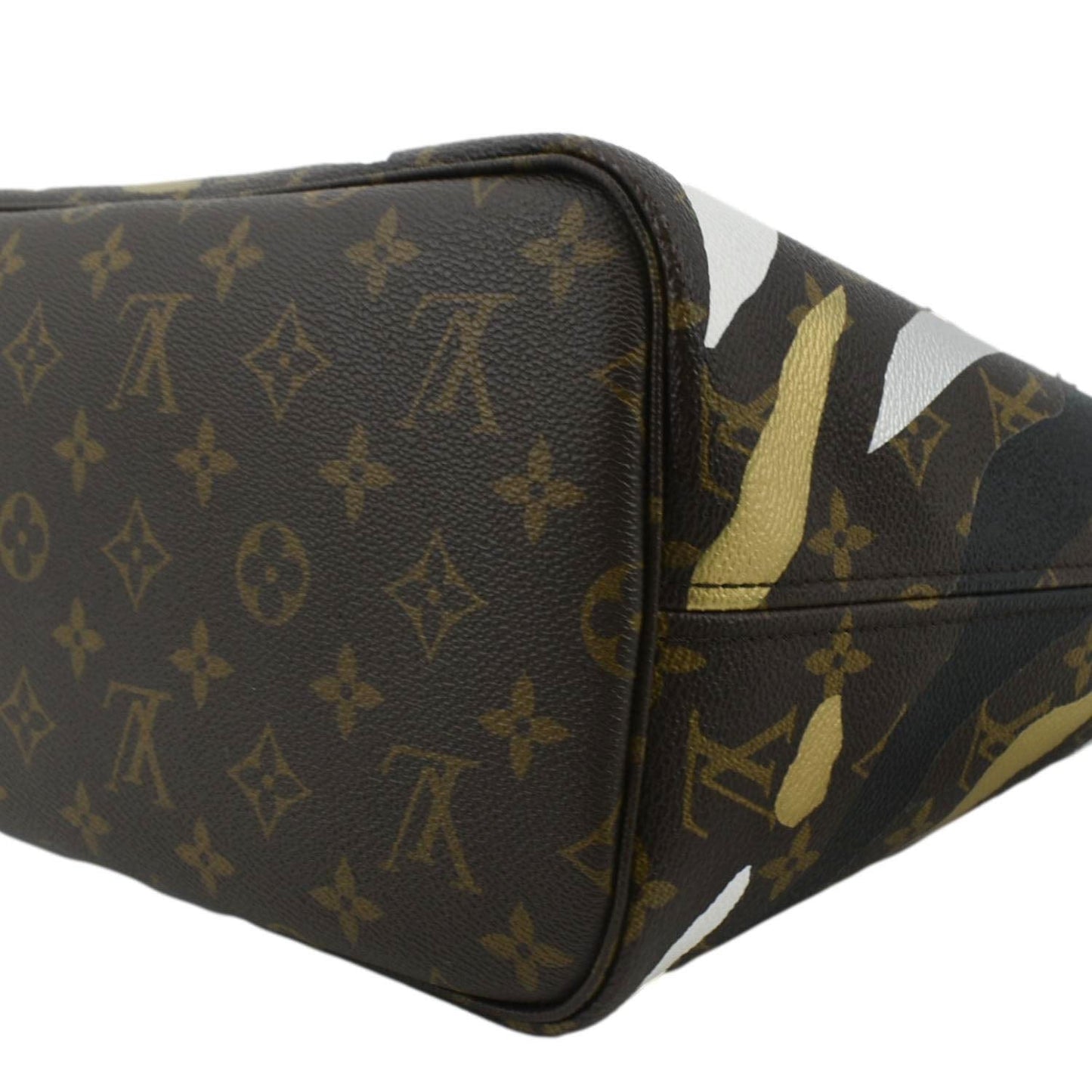 LOUIS VUITTON X LOL Neverfull MM Monogram Canvas Tote Bag Brown