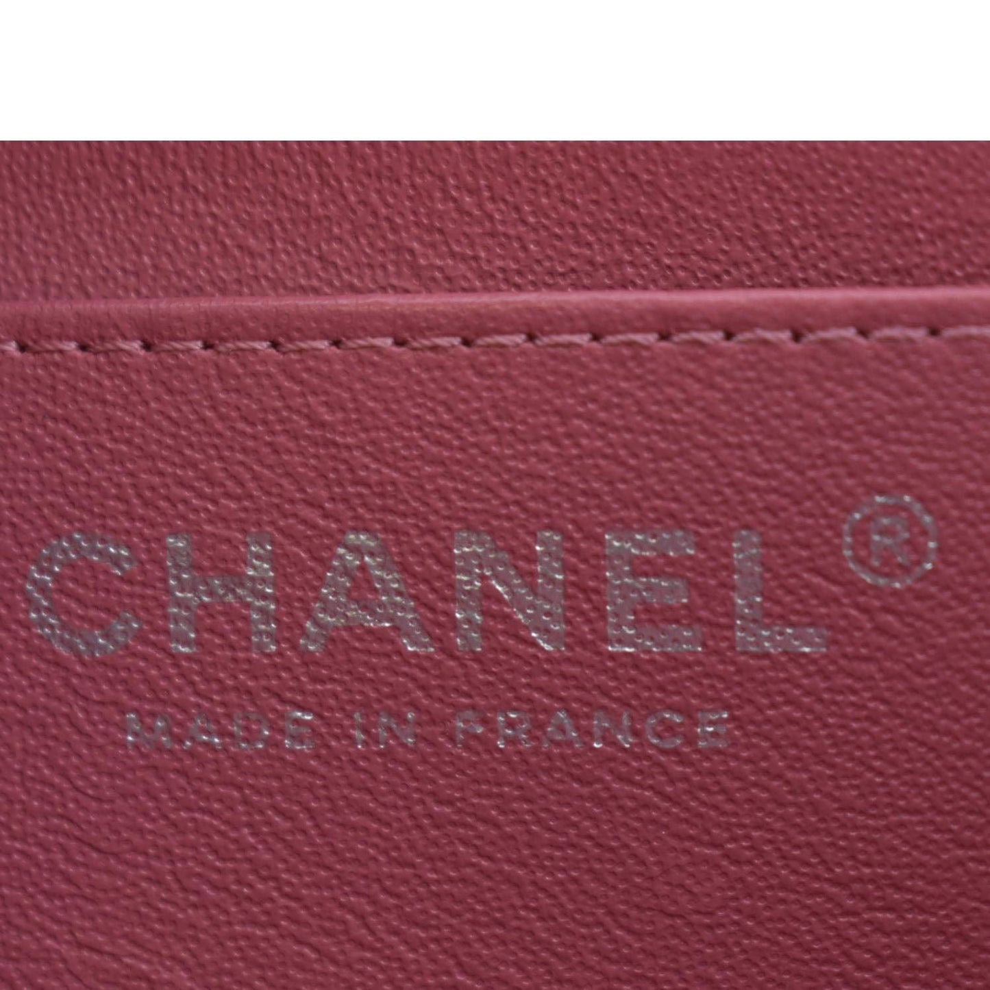 CHANEL Mini Square Flap Leather Crossbody Bag Pink