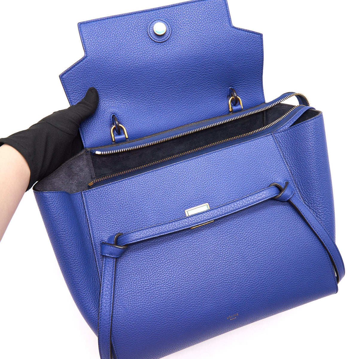 CELINE MINI BELT BAG IN BLUE