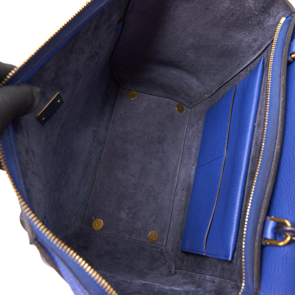 CELINE MINI BELT BAG IN BLUE