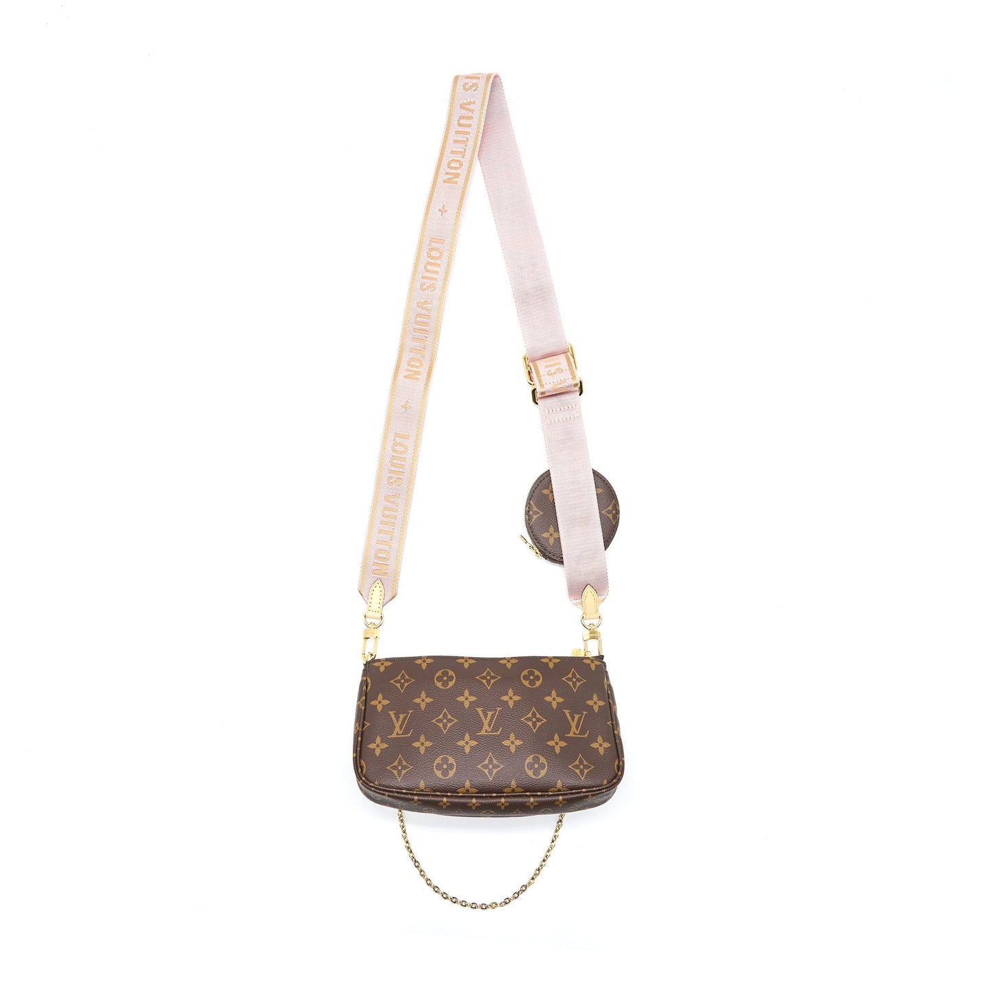Louis Vuitton Multi Pochette Accessories Pink Strap