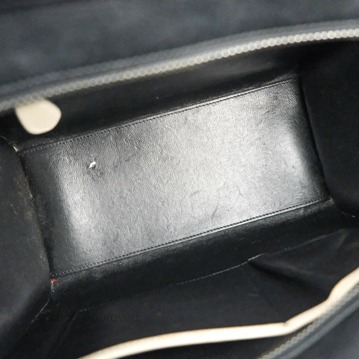 Celine Micro Luggage Bag Taupe/Blue/Black Calfskin