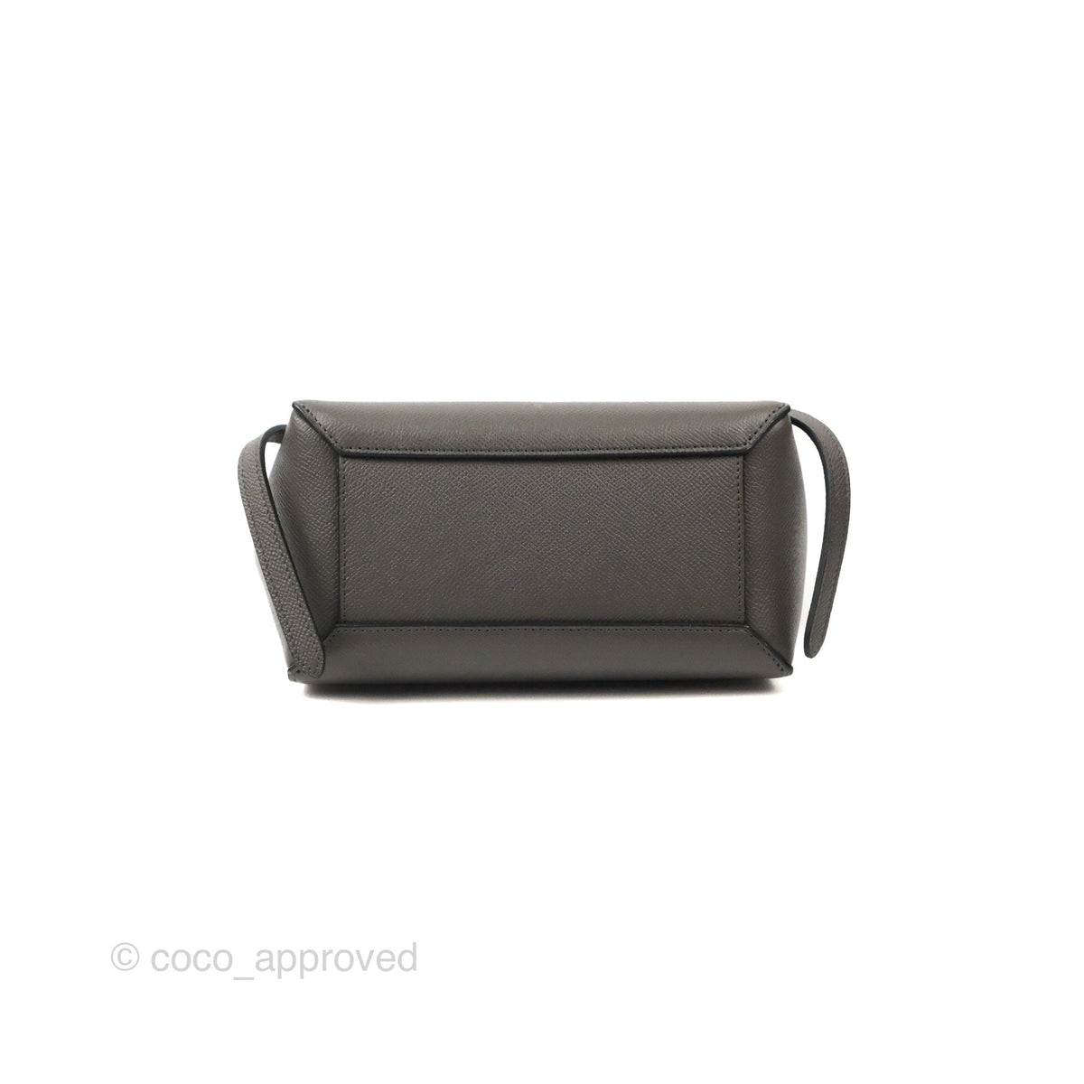 Celine Nano Belt Bag Grey Grained Calfskin Gold Hardware