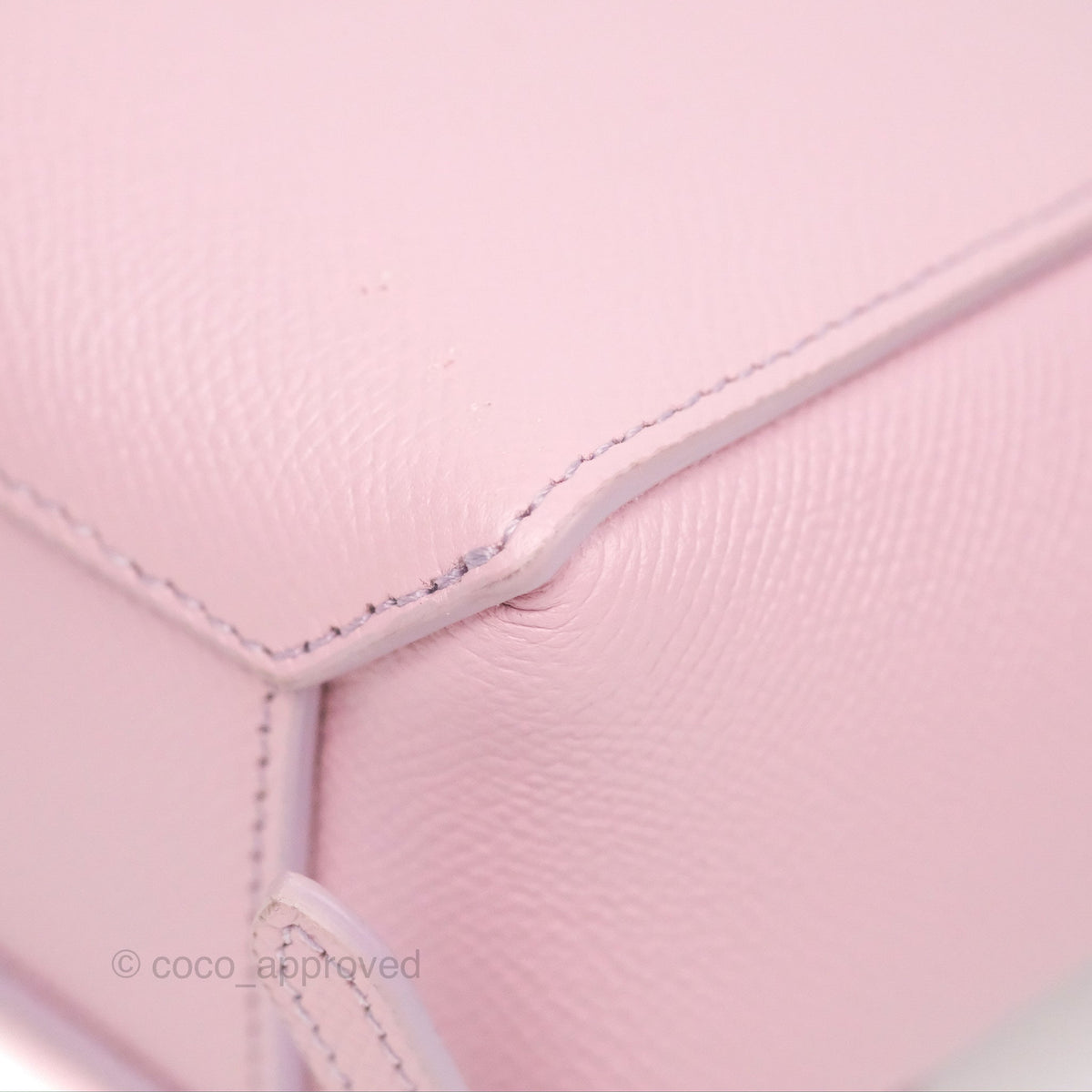 Celine Pico Belt Bag Rose Quartz Grained Calfskin Gold Hardware