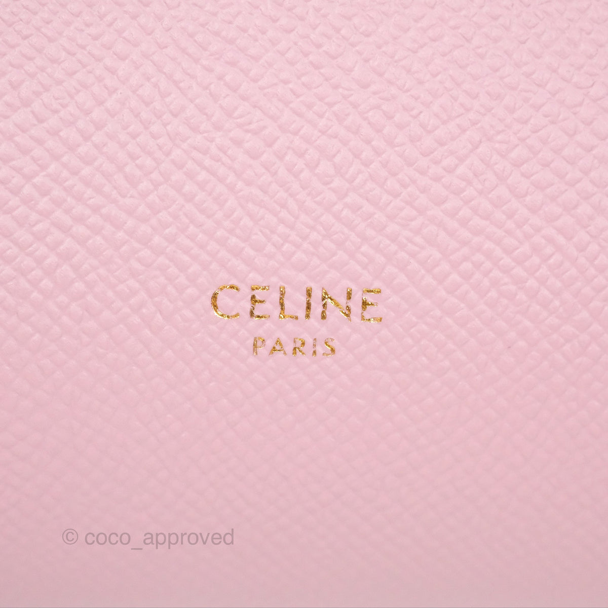 Celine Pico Belt Bag Rose Quartz Grained Calfskin Gold Hardware