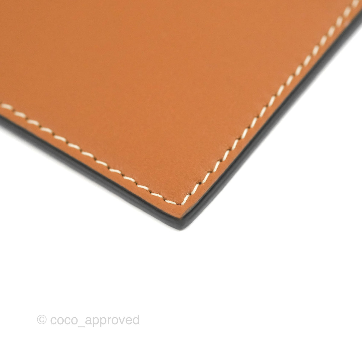 Celine Zipped Card Holder Triomphe Canvas Tan Lambskin