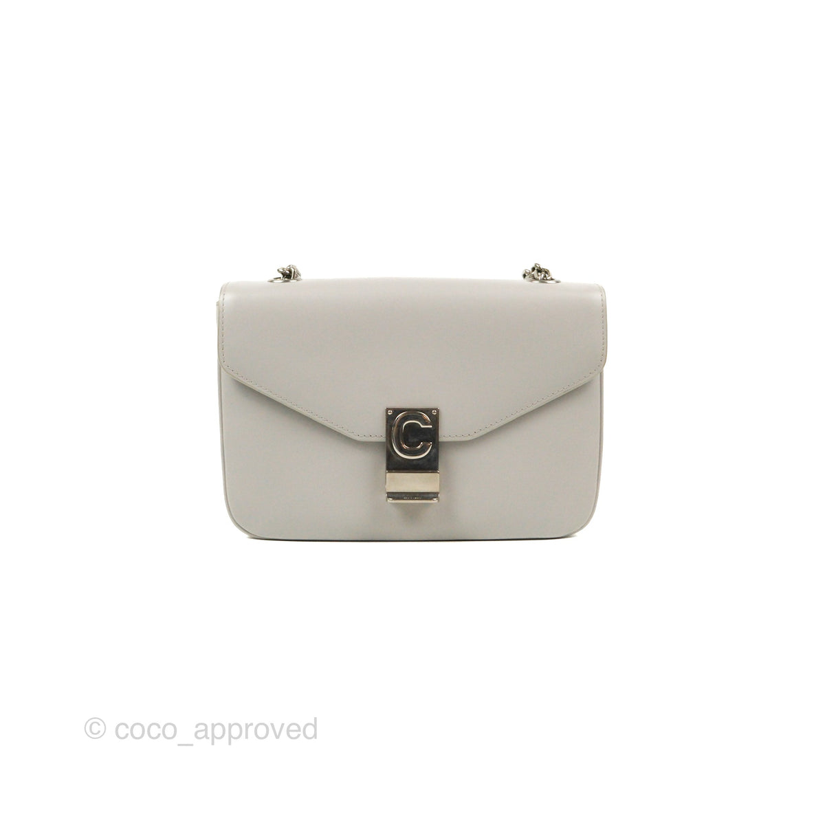 Celine Medium C Bag Light Grey Smooth Calfskin