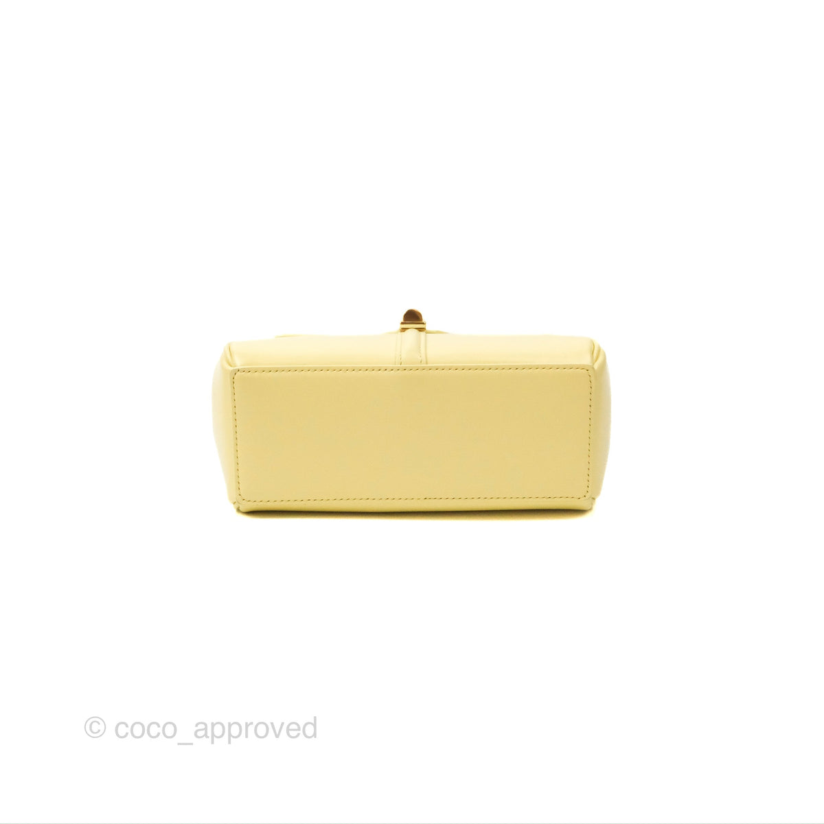 Celine Mini 16 Soft Yellow Satinated Calfskin