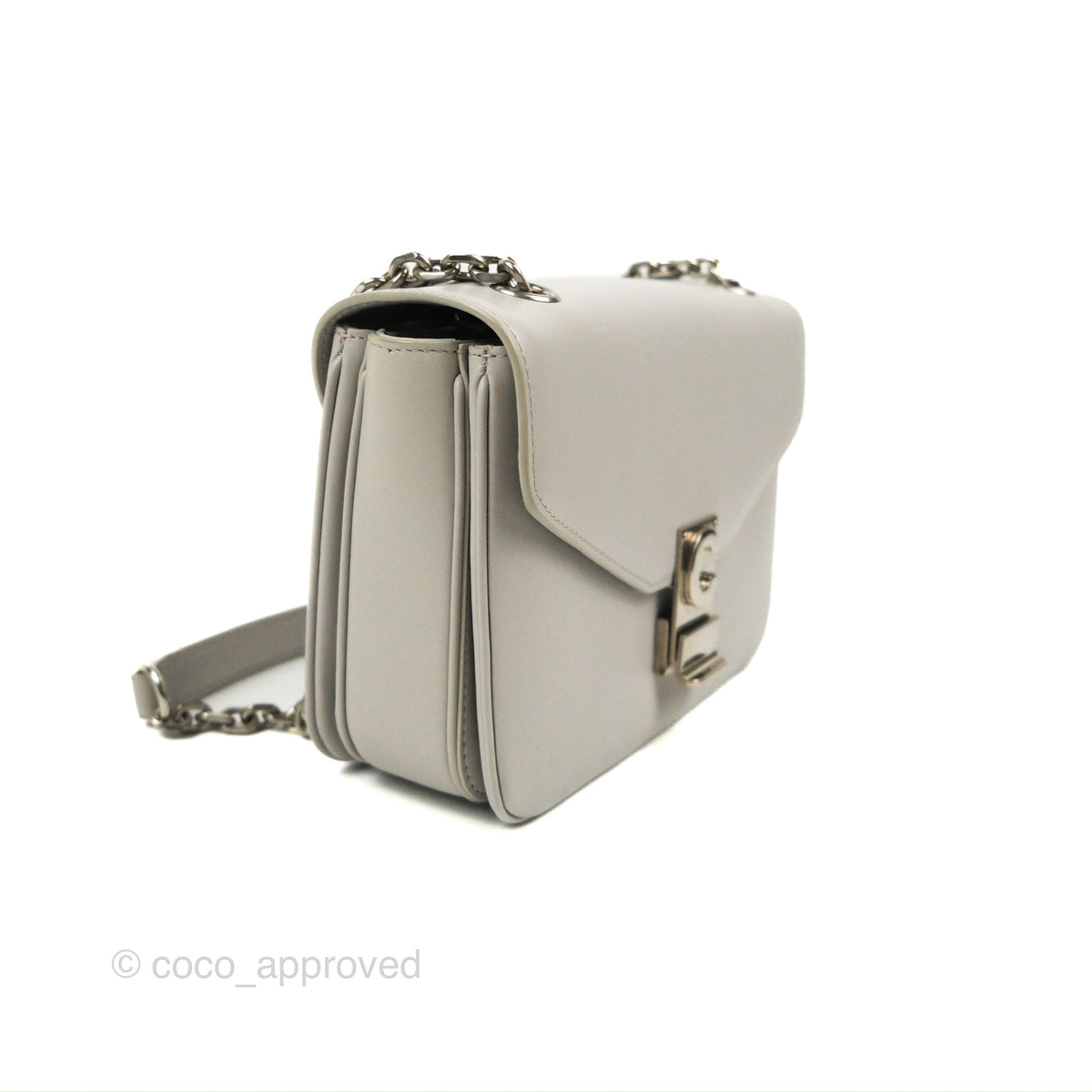 Celine Medium C Bag Light Grey Smooth Calfskin
