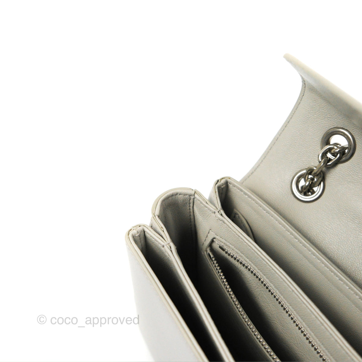 Celine Medium C Bag Light Grey Smooth Calfskin