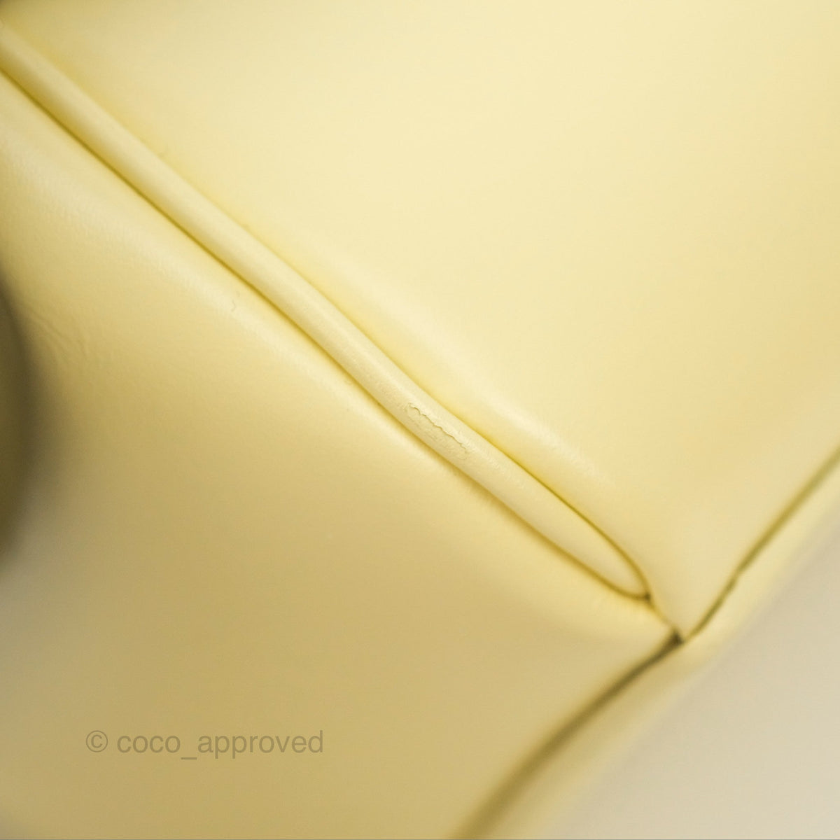 Celine Mini 16 Soft Yellow Satinated Calfskin