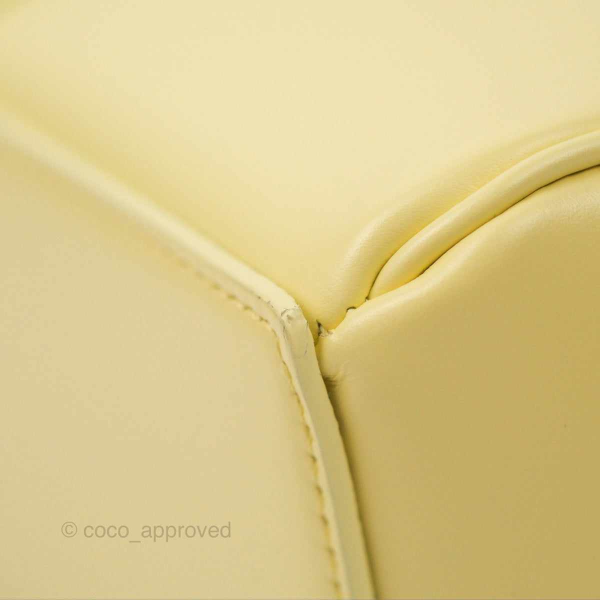 Celine Mini 16 Soft Yellow Satinated Calfskin