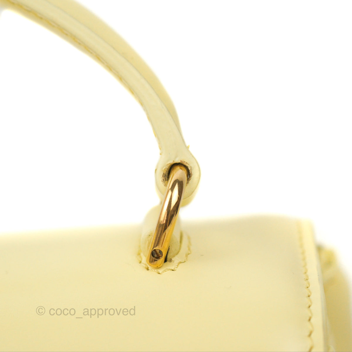 Celine Mini 16 Soft Yellow Satinated Calfskin