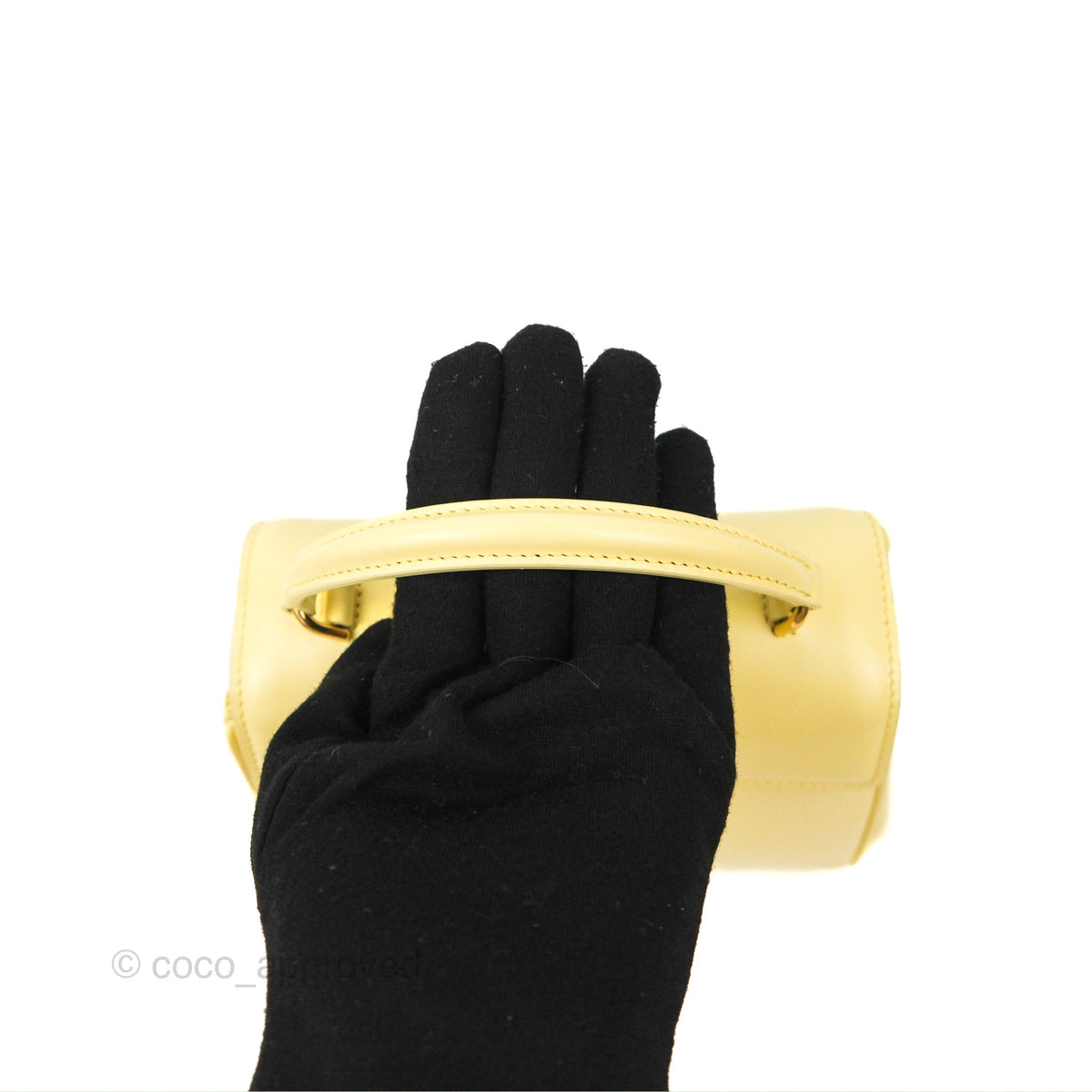 Celine Mini 16 Soft Yellow Satinated Calfskin