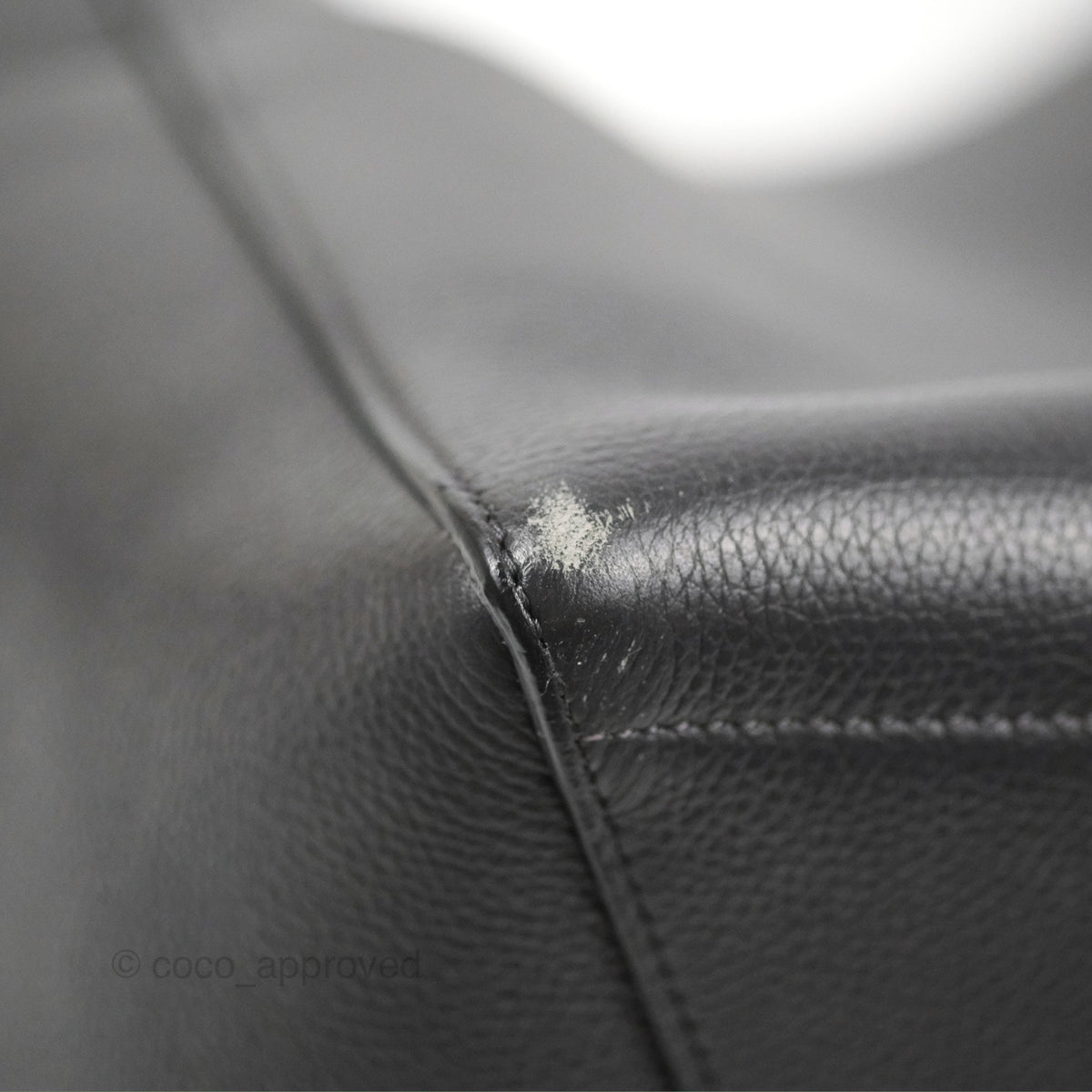Celine Sangle Bucket Bag Grained Calfskin Dark Grey