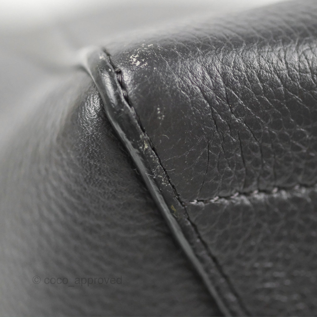 Celine Sangle Bucket Bag Grained Calfskin Dark Grey