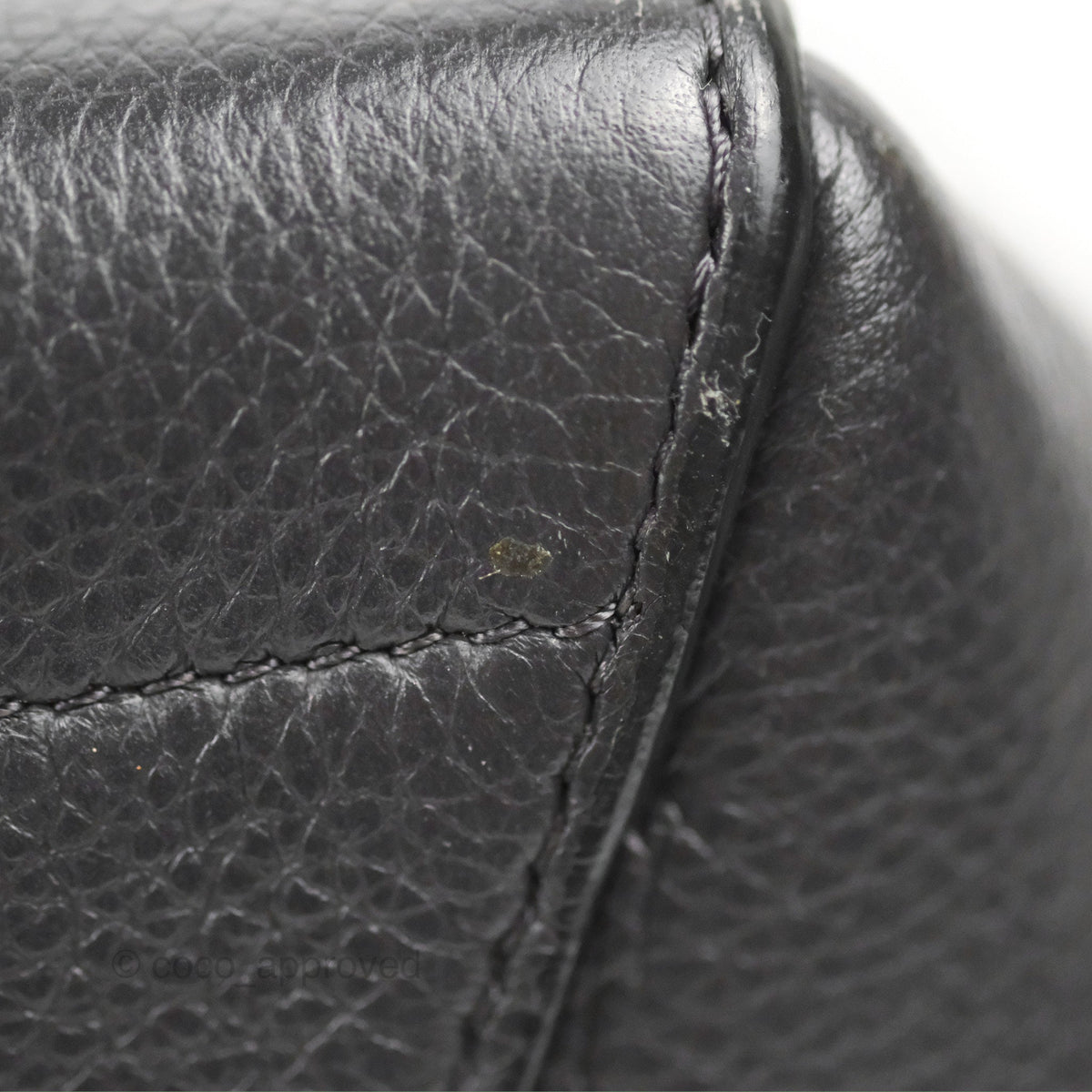 Celine Sangle Bucket Bag Grained Calfskin Dark Grey