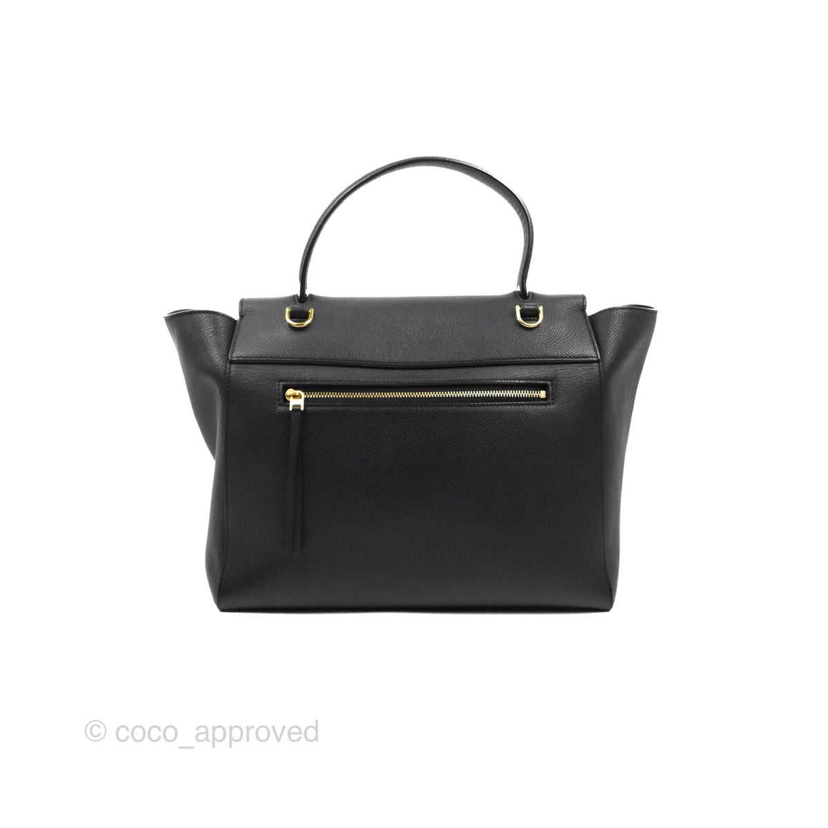 Celine Mini Belt Bag Black Grained Calfskin Gold Hardware