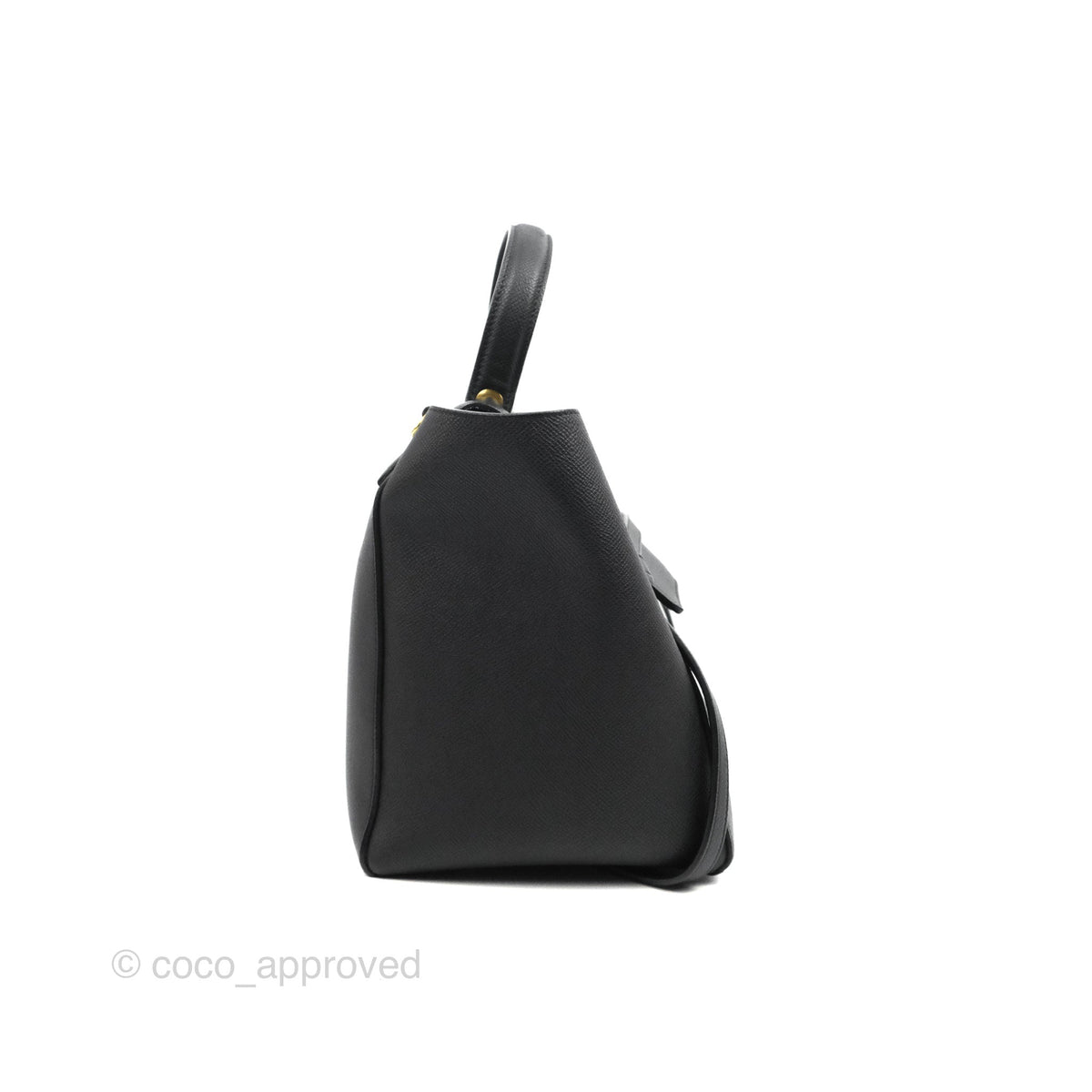 Celine Mini Belt Bag Black Grained Calfskin Gold Hardware