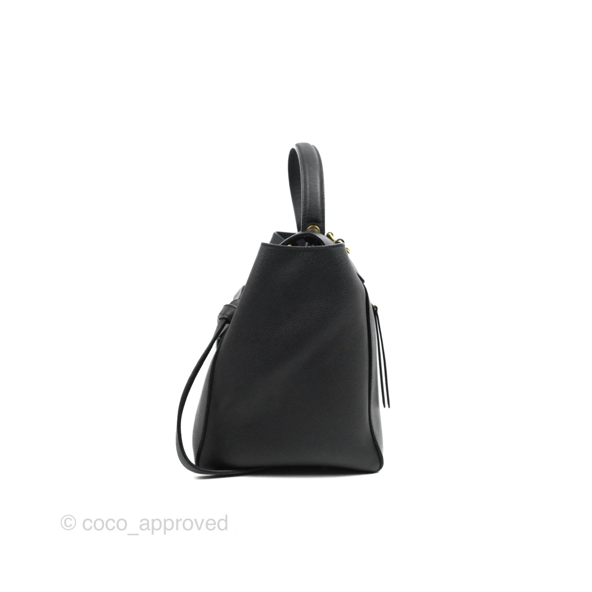 Celine Mini Belt Bag Black Grained Calfskin Gold Hardware