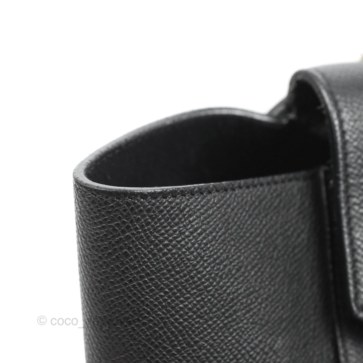 Celine Mini Belt Bag Black Grained Calfskin Gold Hardware
