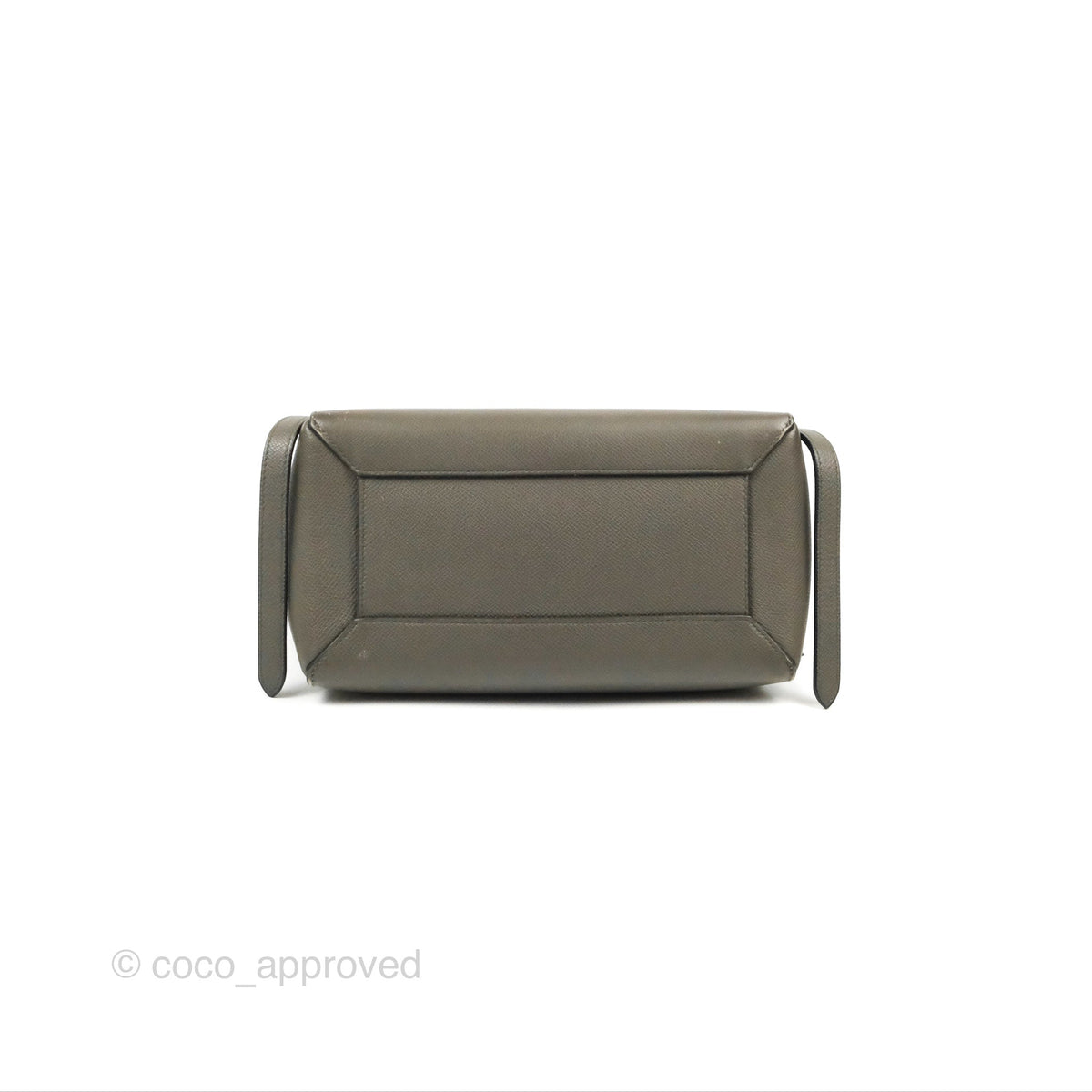 Celine Micro Belt Bag Grey Grained Calfskin Gold Hardware