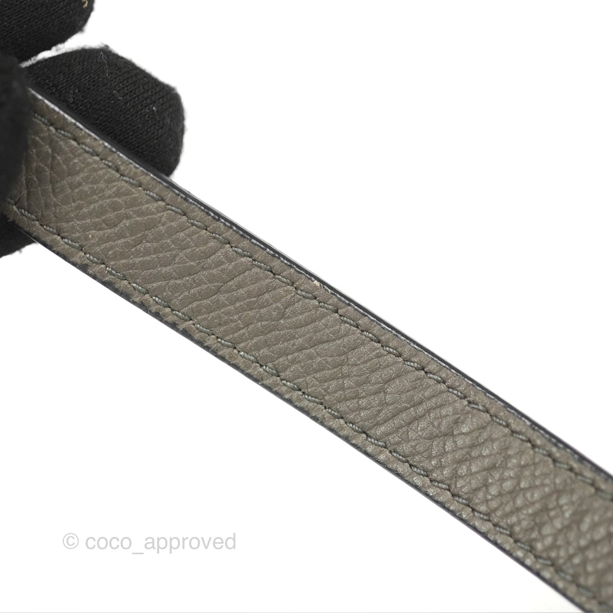 Celine Micro Belt Bag Grey Grained Calfskin Gold Hardware
