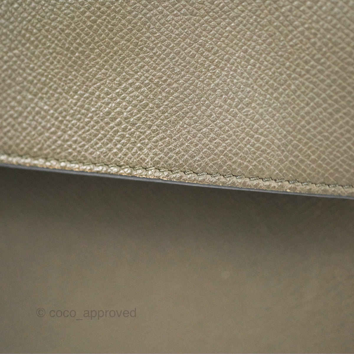 Celine Micro Belt Bag Grey Grained Calfskin Gold Hardware