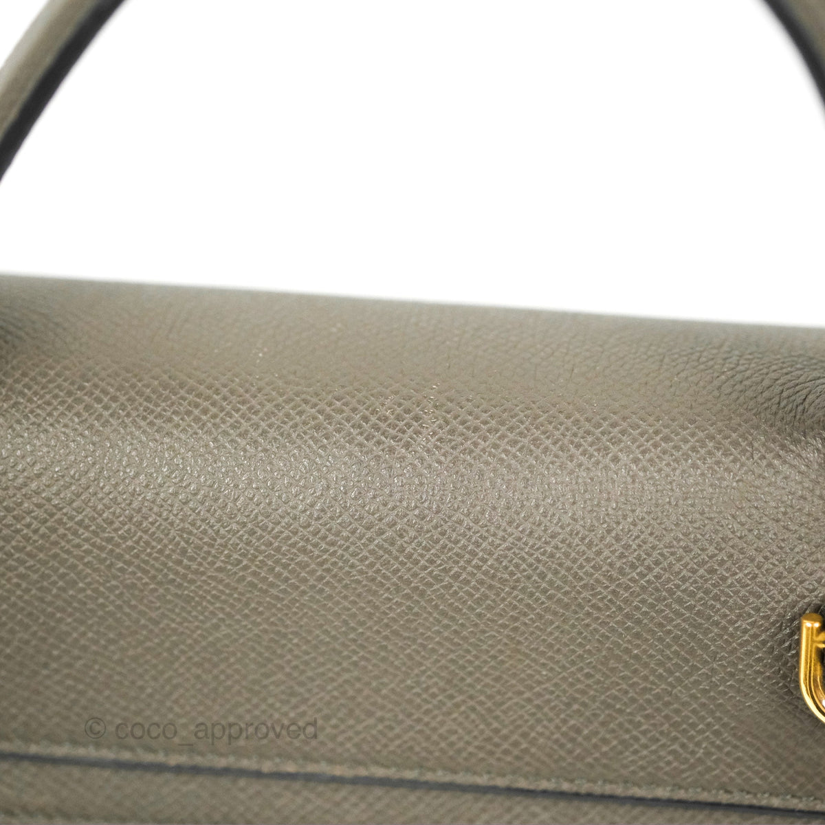 Celine Micro Belt Bag Grey Grained Calfskin Gold Hardware