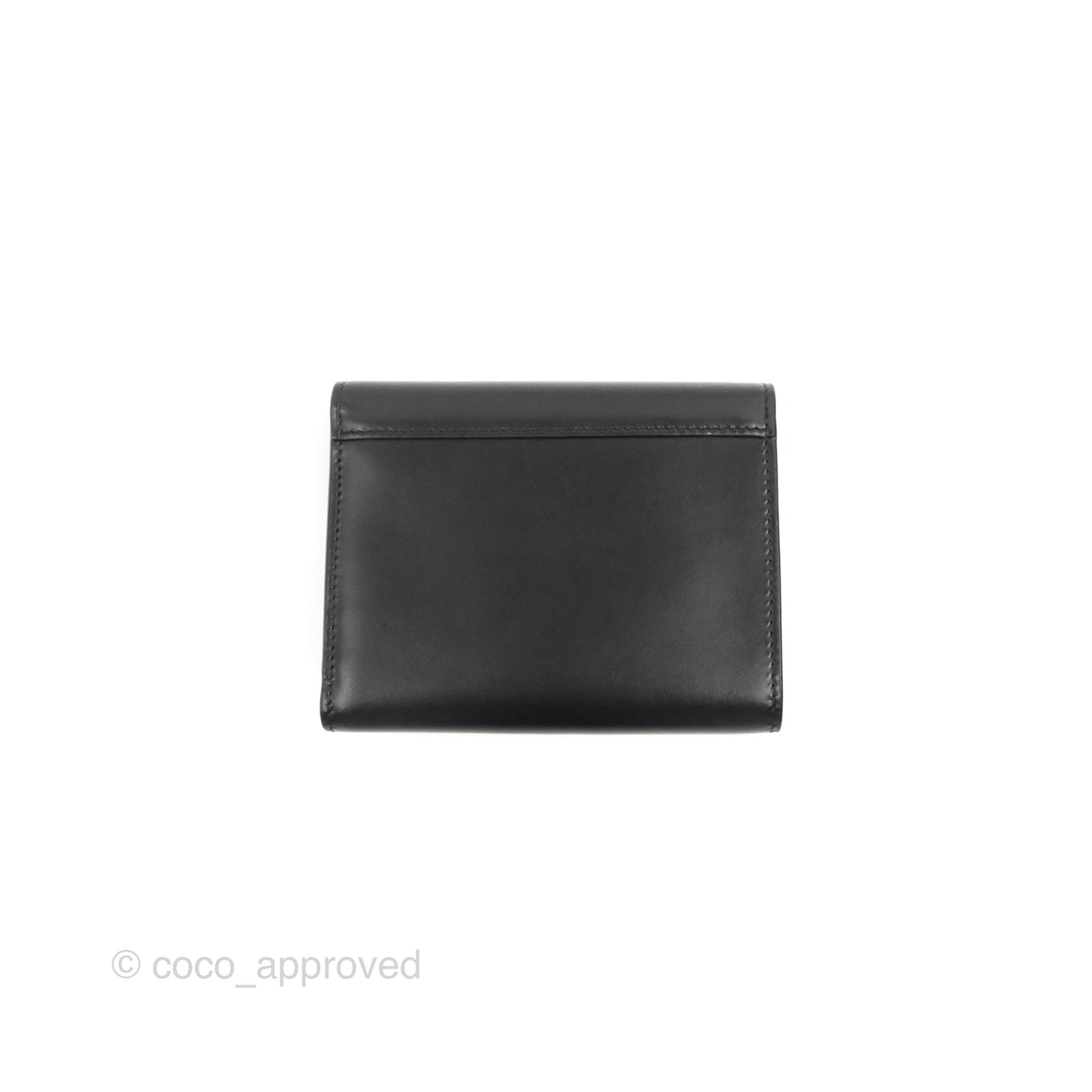 Celine C Wallet Black Gold Hardware