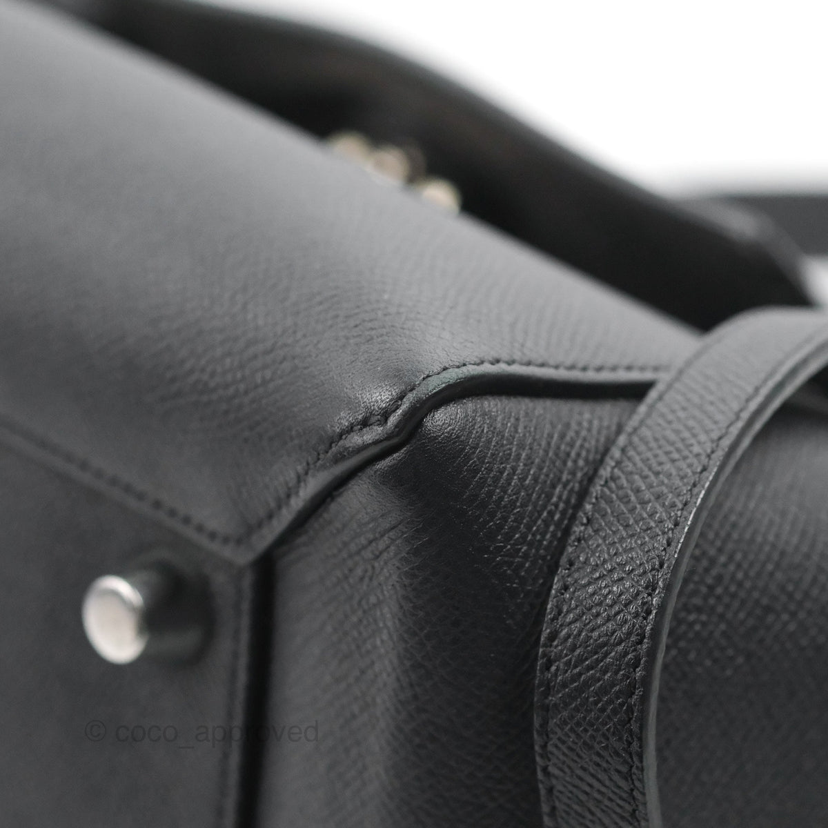 Celine Mini Belt Bag Dark Navy Grained Calfskin Ruthenium Hardware