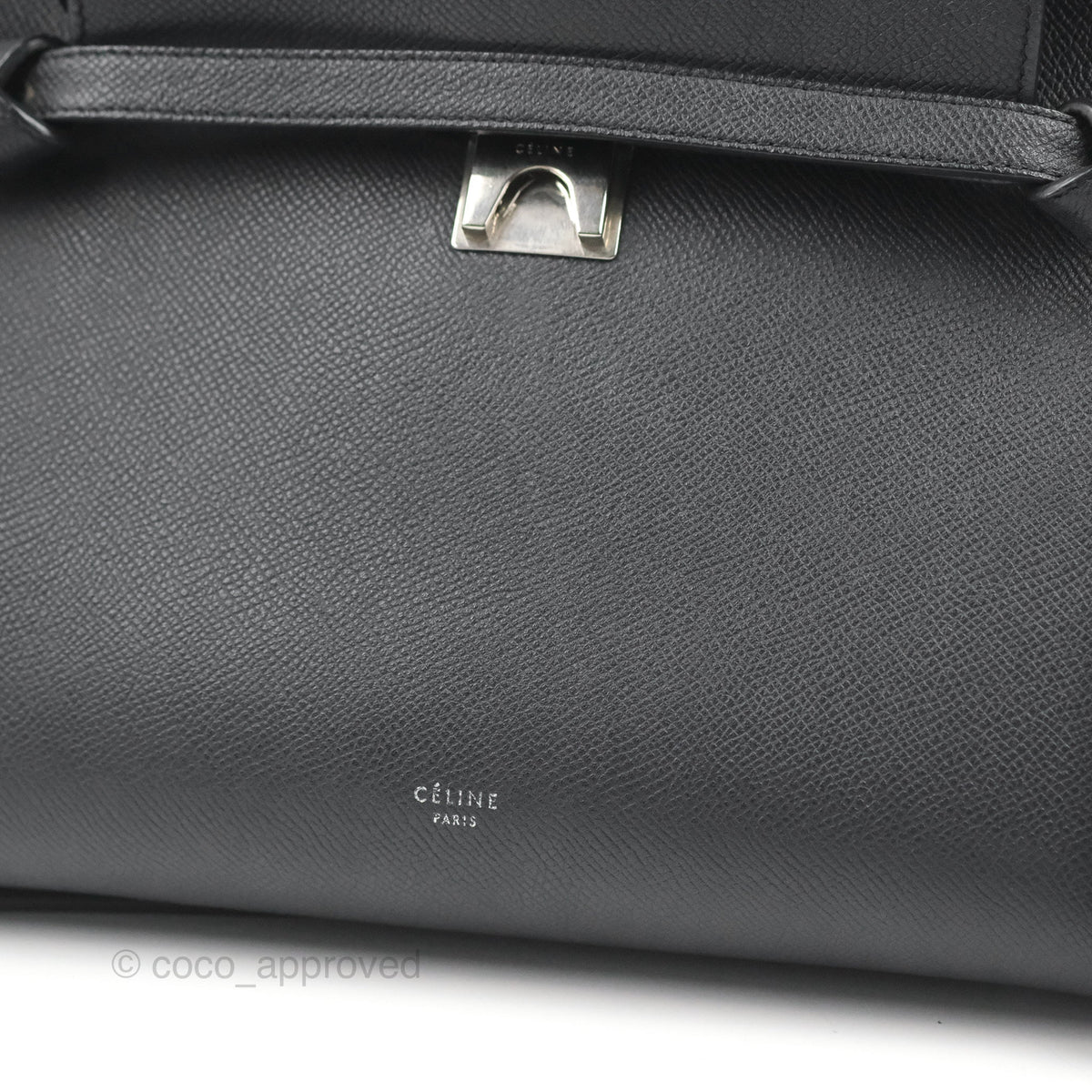 Celine Mini Belt Bag Dark Navy Grained Calfskin Ruthenium Hardware