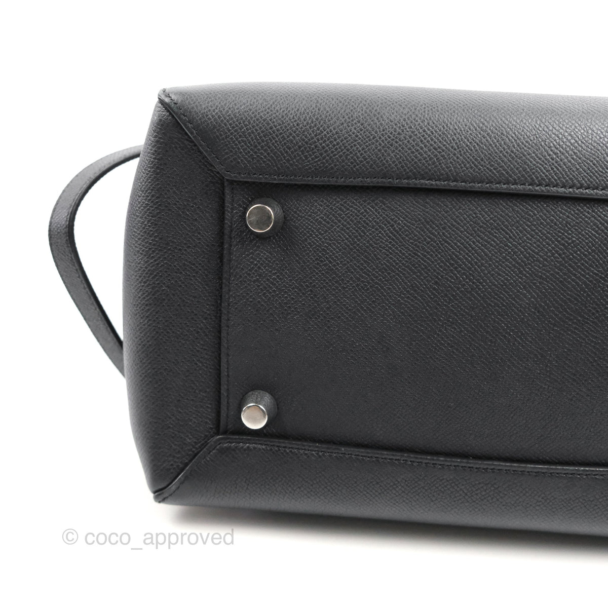 Celine Mini Belt Bag Dark Navy Grained Calfskin Ruthenium Hardware