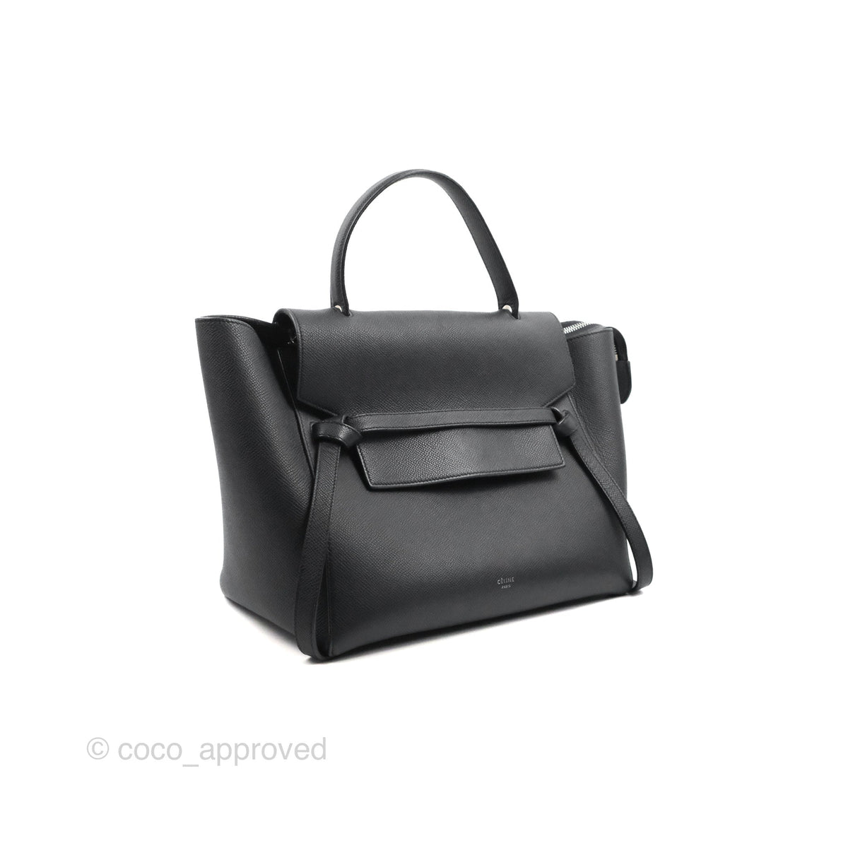 Celine Mini Belt Bag Dark Navy Grained Calfskin Ruthenium Hardware
