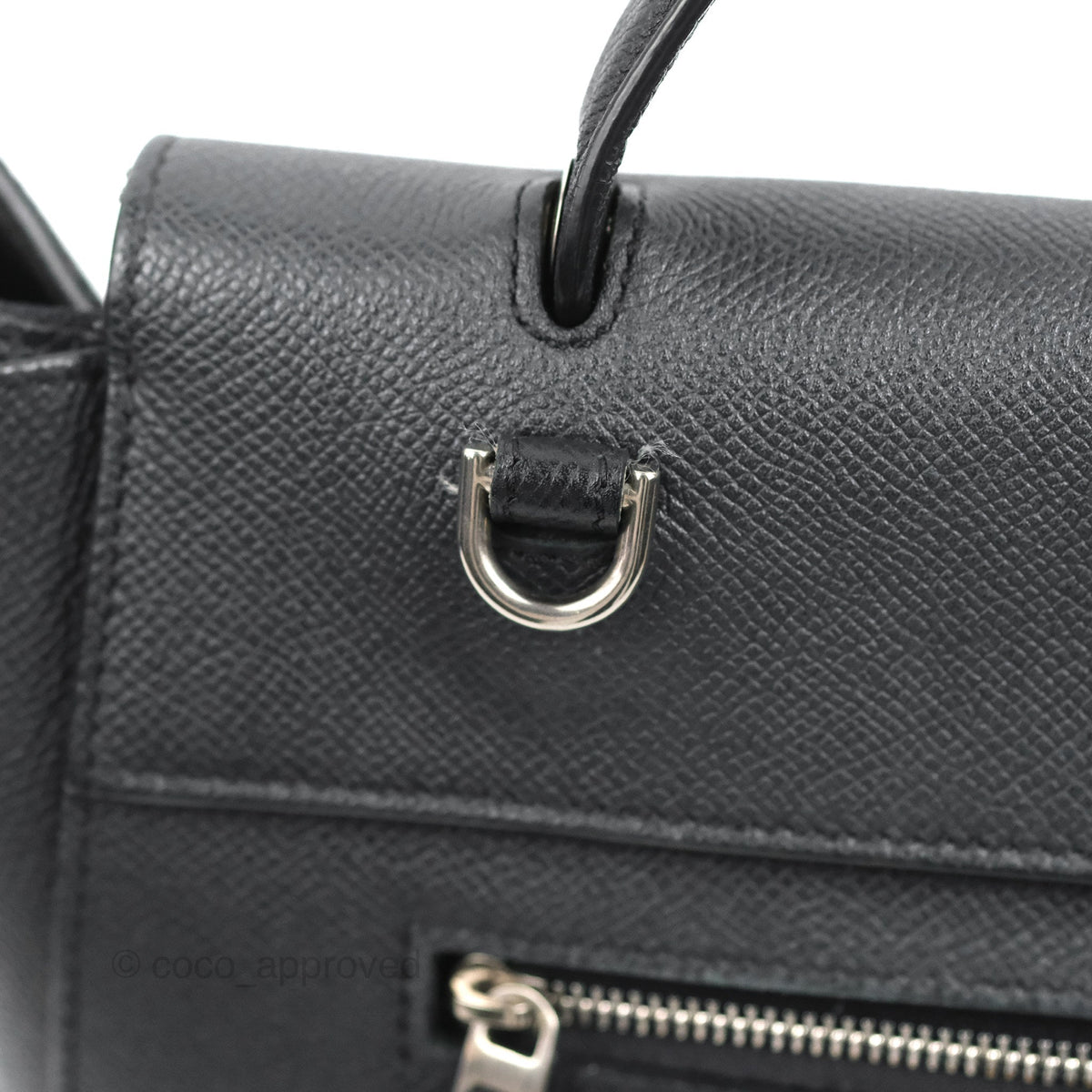 Celine Mini Belt Bag Dark Navy Grained Calfskin Ruthenium Hardware