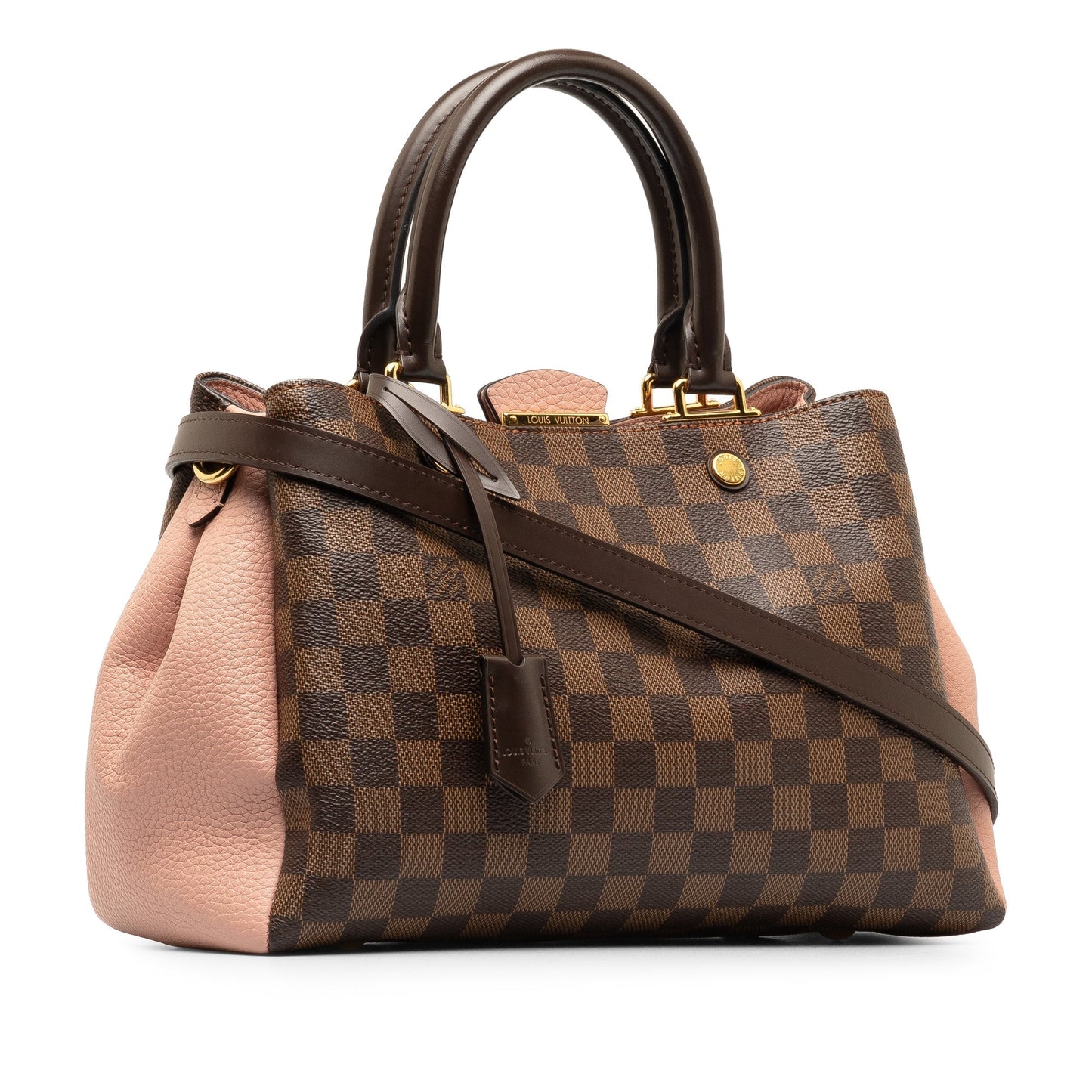 Brown Louis Vuitton Damier Ebene Brittany Satchel