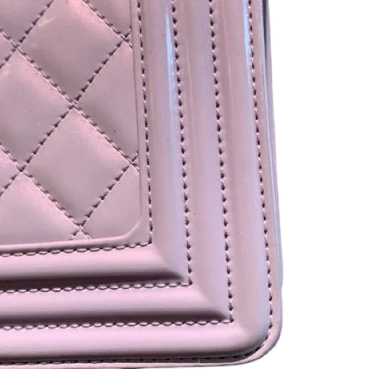 Boy Flap Small Lambskin Purple Patent SHW