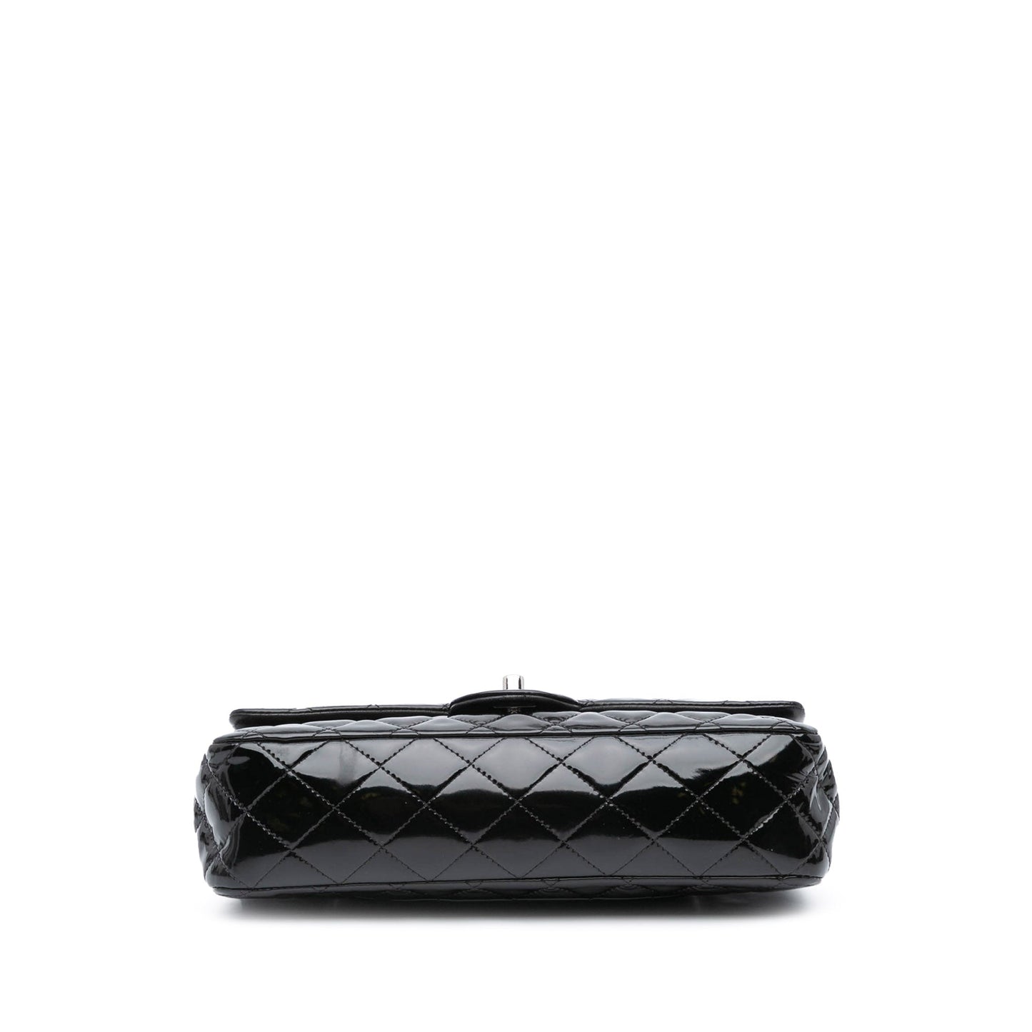 Black Chanel Medium Classic Patent Double Flap Shoulder Bag