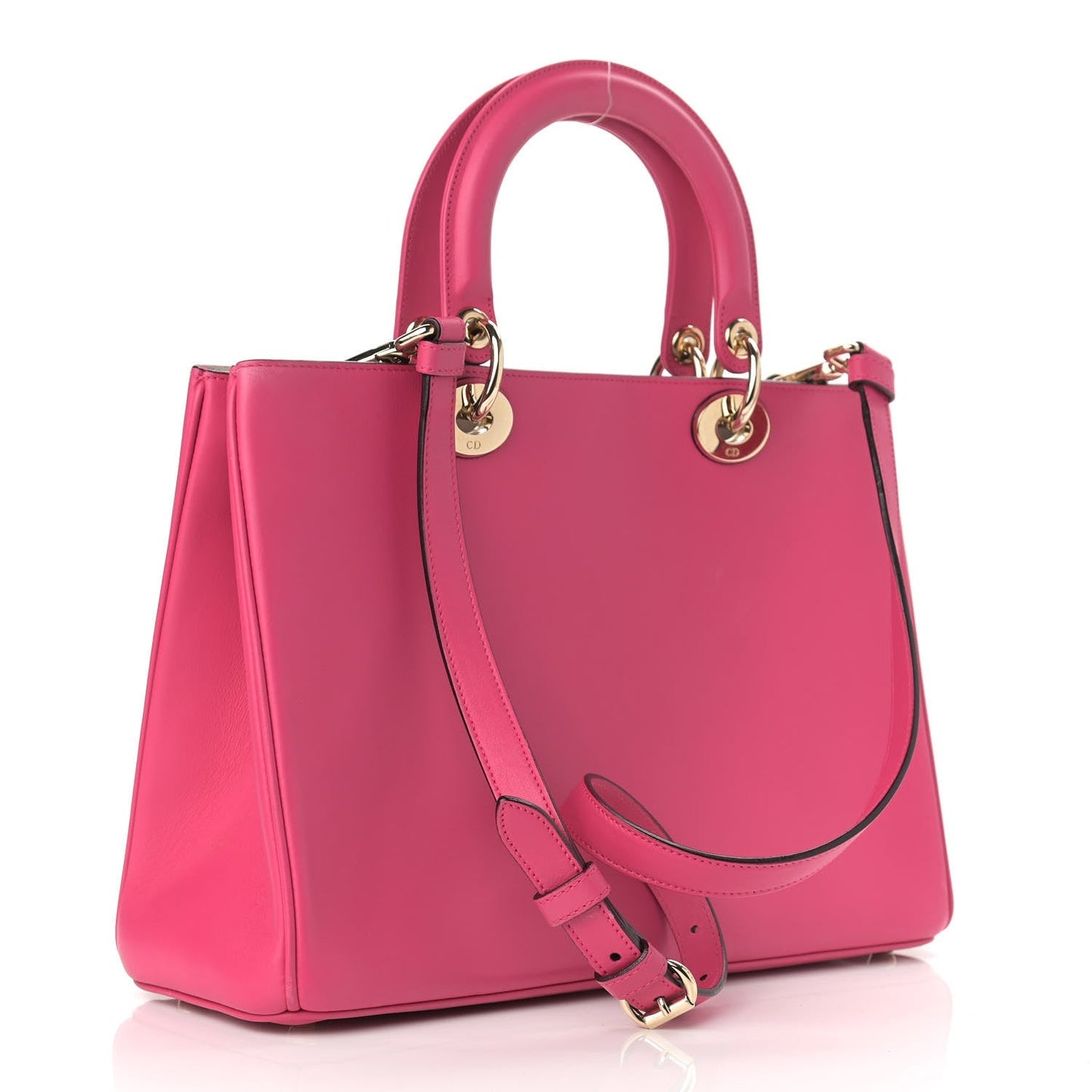 DIOR Smooth Calfskin Large Diorissimo Tote Fuchsia