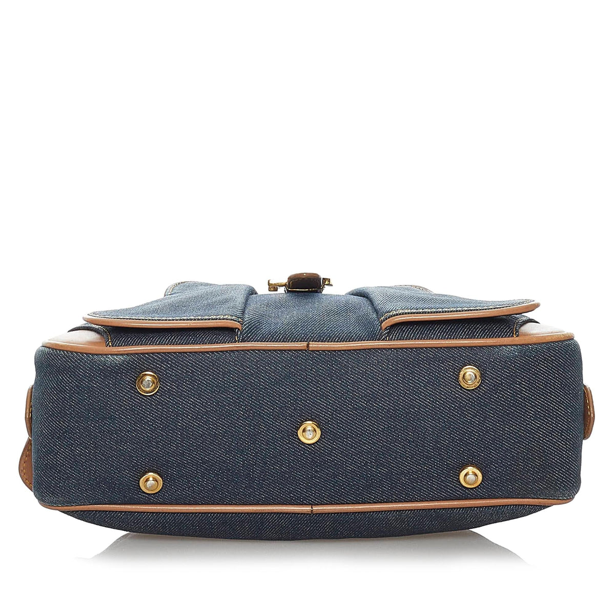 Dior Double Saddle Denim Dome Bag (SHG-35817)