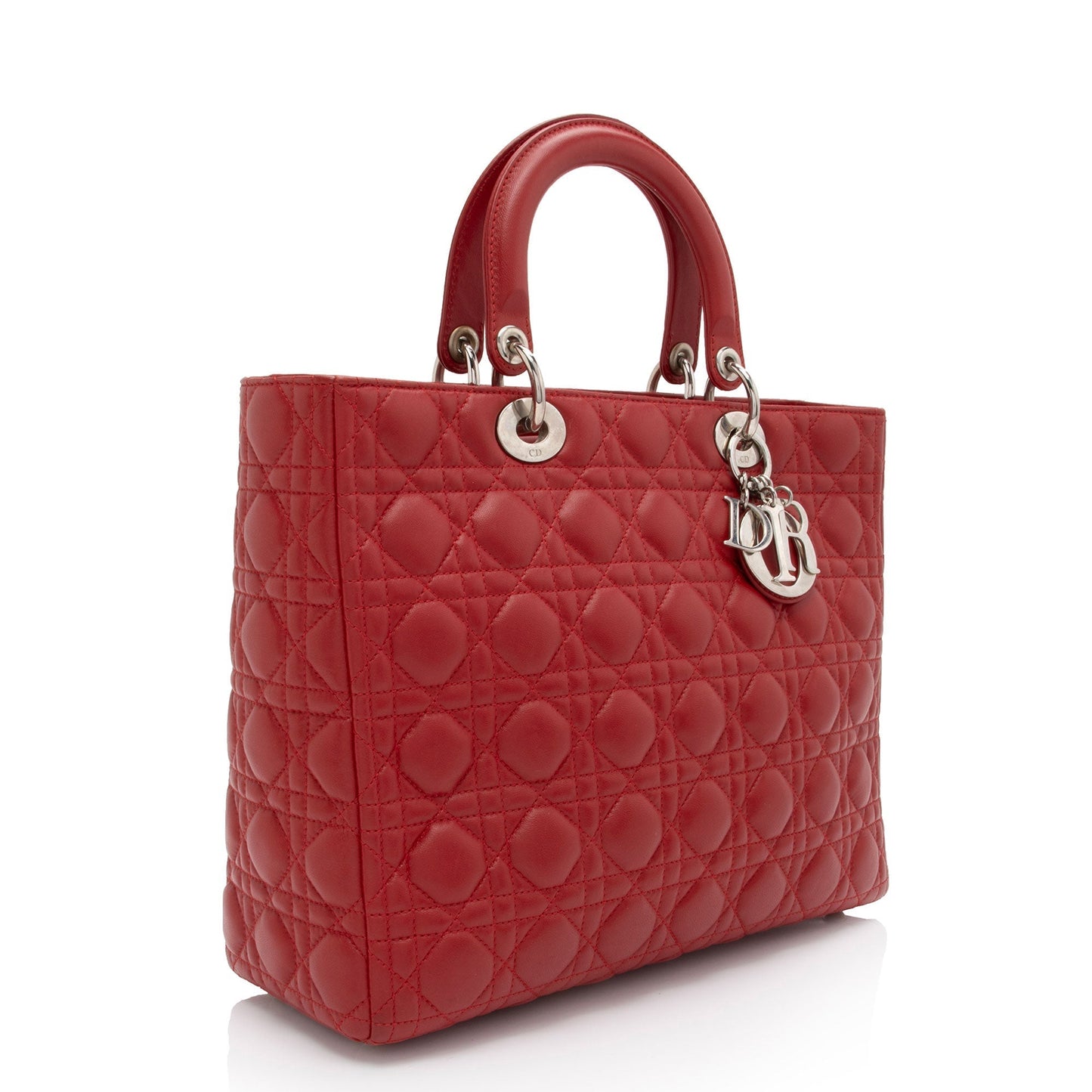 Dior Lambskin Lady Dior Large Tote (SHF-EoHgFY)