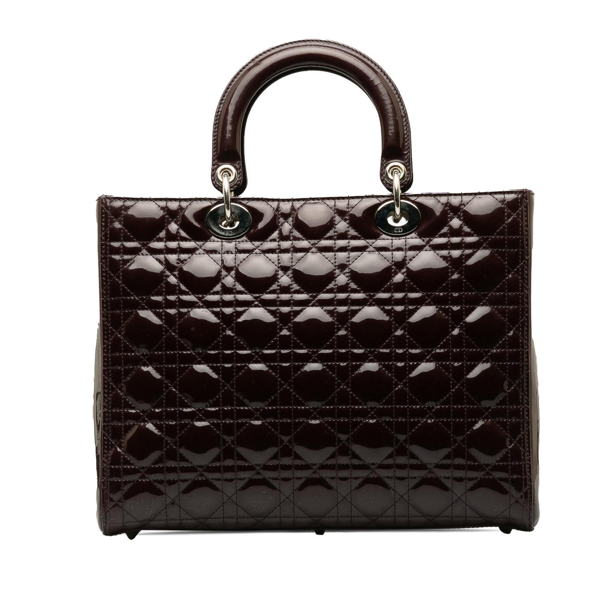 Dior Large Patent Cannage Lady Dior (SHG-LkCHAo)