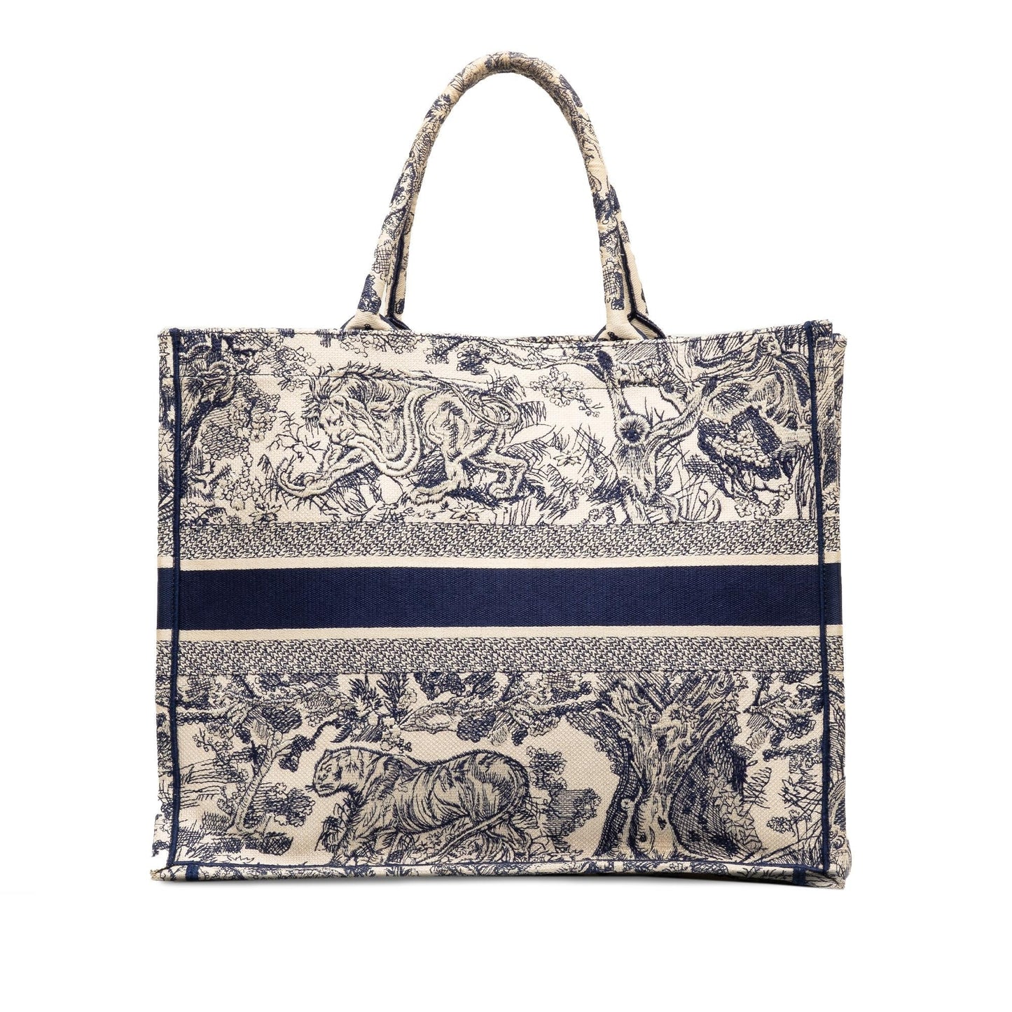 Dior Large Toile De Jouy Book Tote (SHG-zBob0t)